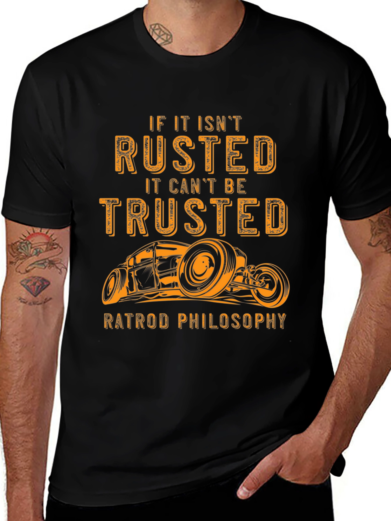 Variant 25 of Rusted Ratrod Philosophy Graphic Tee