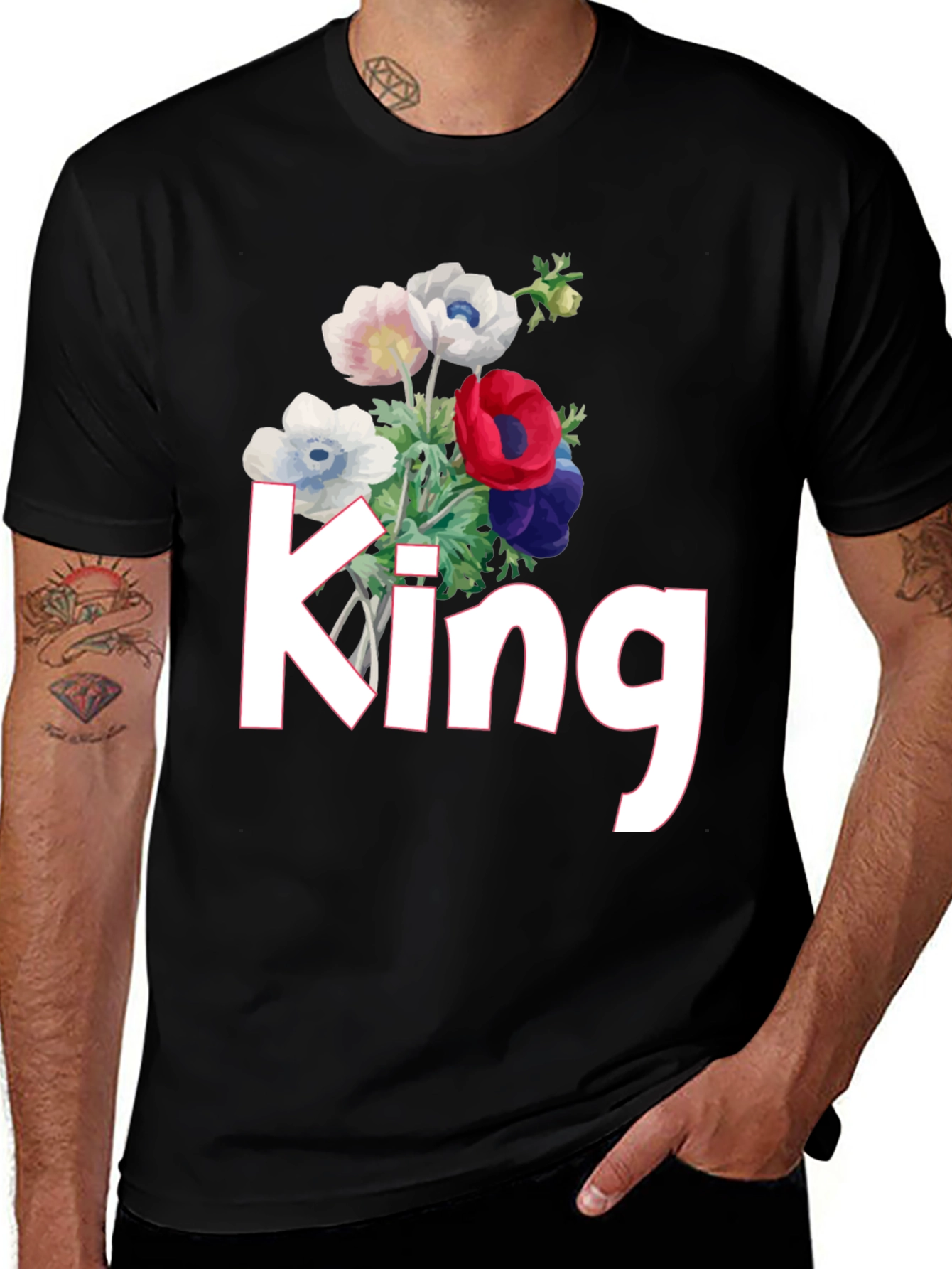 Variant 24 of Floral King T-Shirt