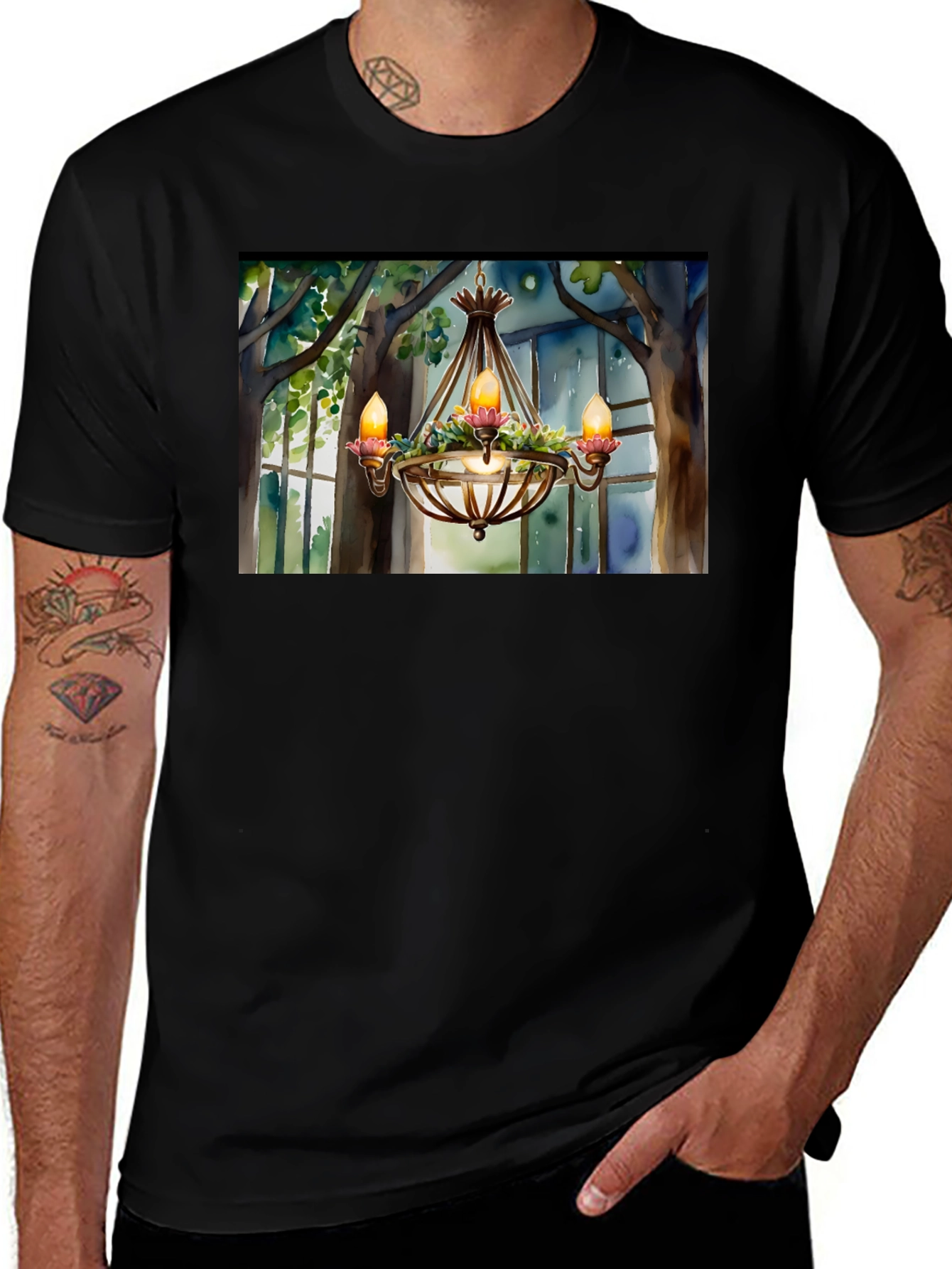 Variant 28 of Chandelier T-Shirt - Elegant Design