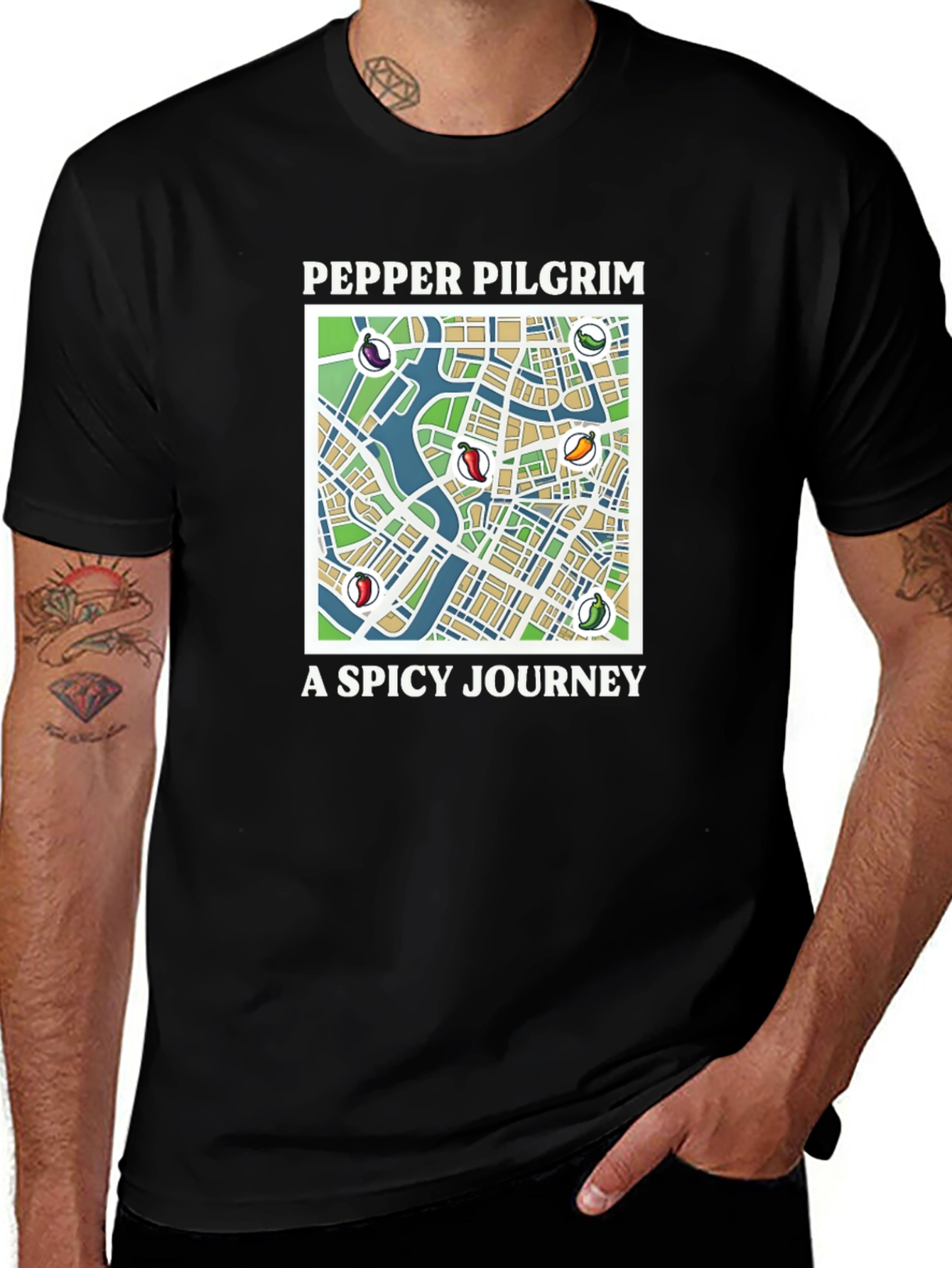 Pepper Pilgrim T-Shirt - A Spicy Journey
