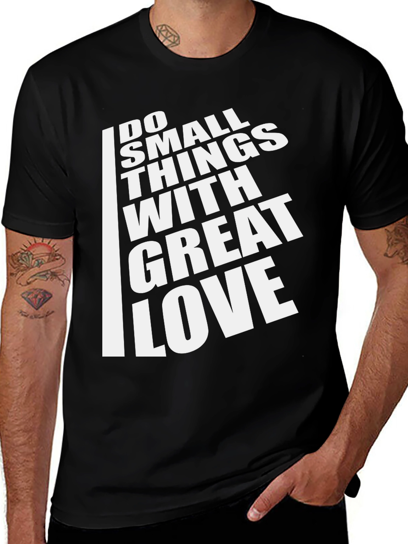 Variant 30 of Inspirational T-Shirt: Do Small Things With Great Love