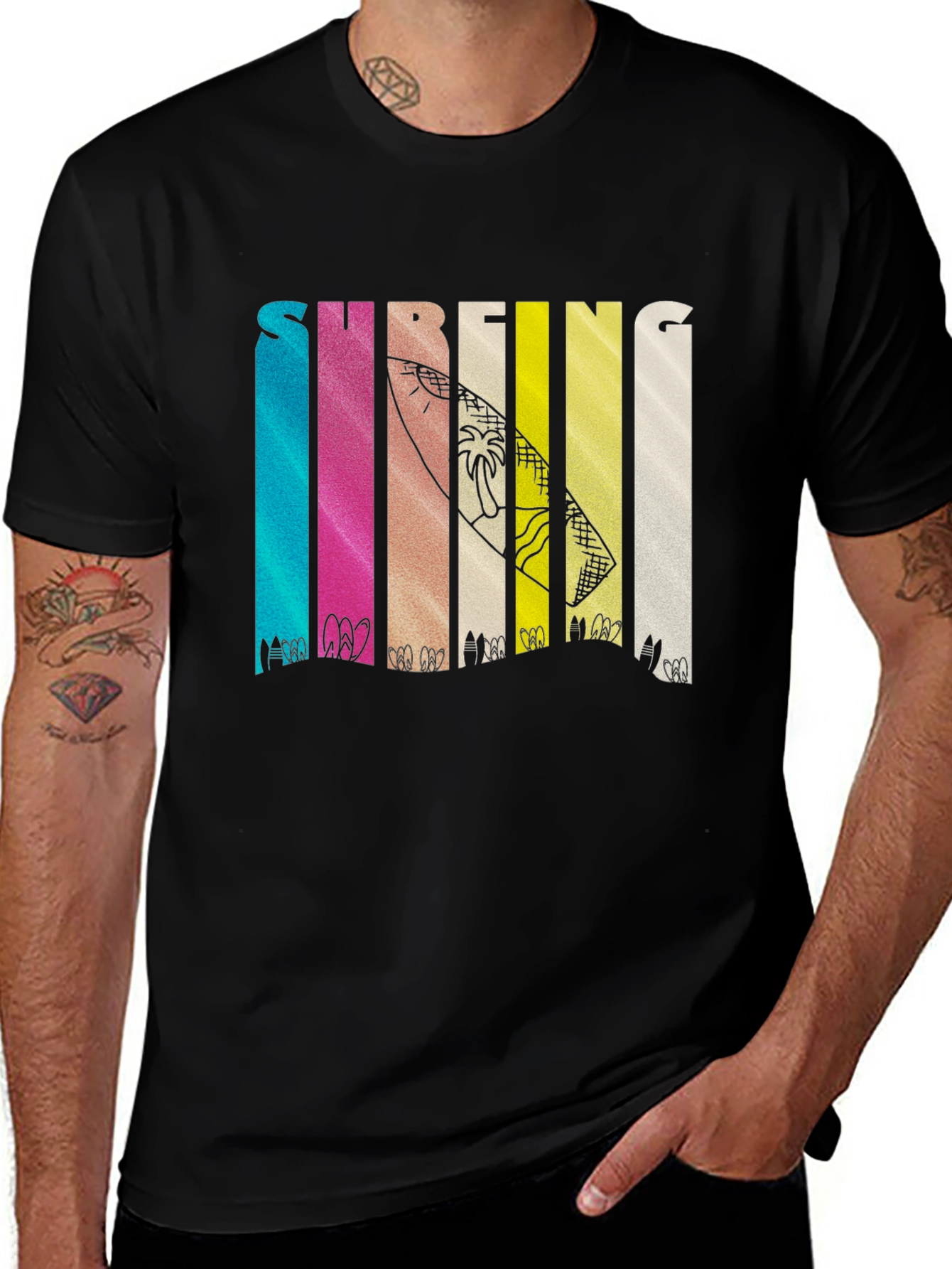 Variant 25 of Surfing Design Graphic T-Shirt