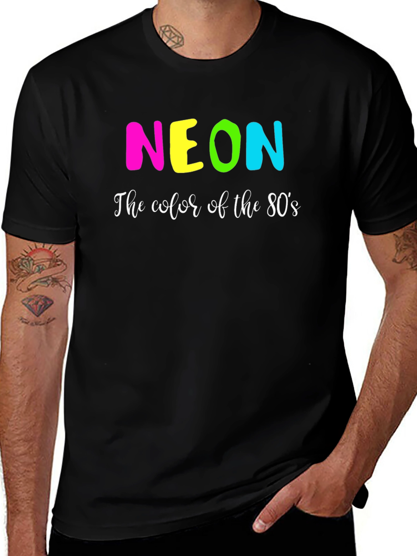Variant 24 of Neon 80's Graphic Tee - Retro Style