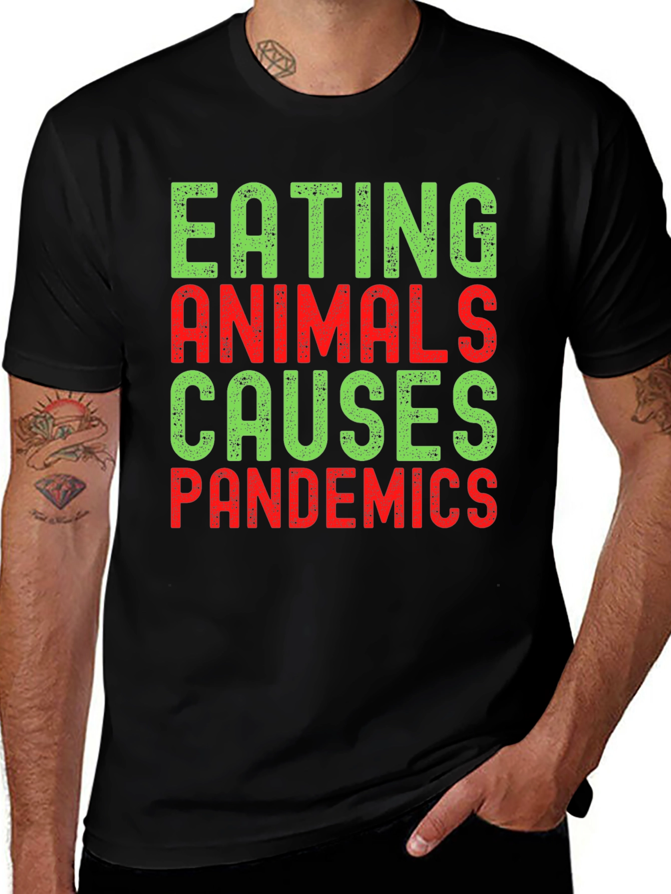 Black Eating Animals Causes Pandemics T-Shirt main image
