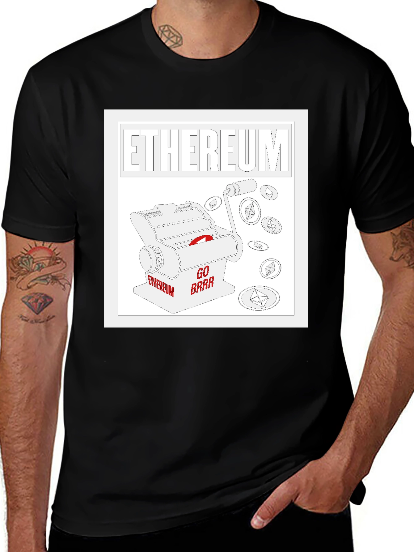 Ethereum Go Brrr Black T-Shirt