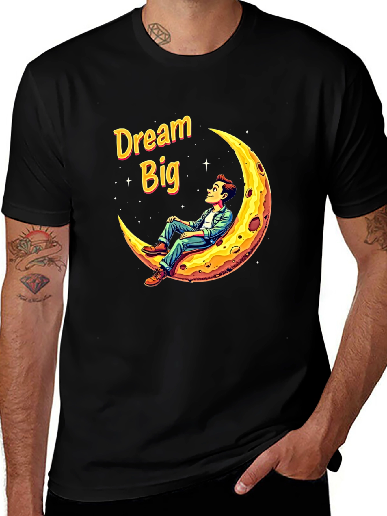 Variant 8 of Dream Big T-Shirt, Man on the Moon Graphic Tee