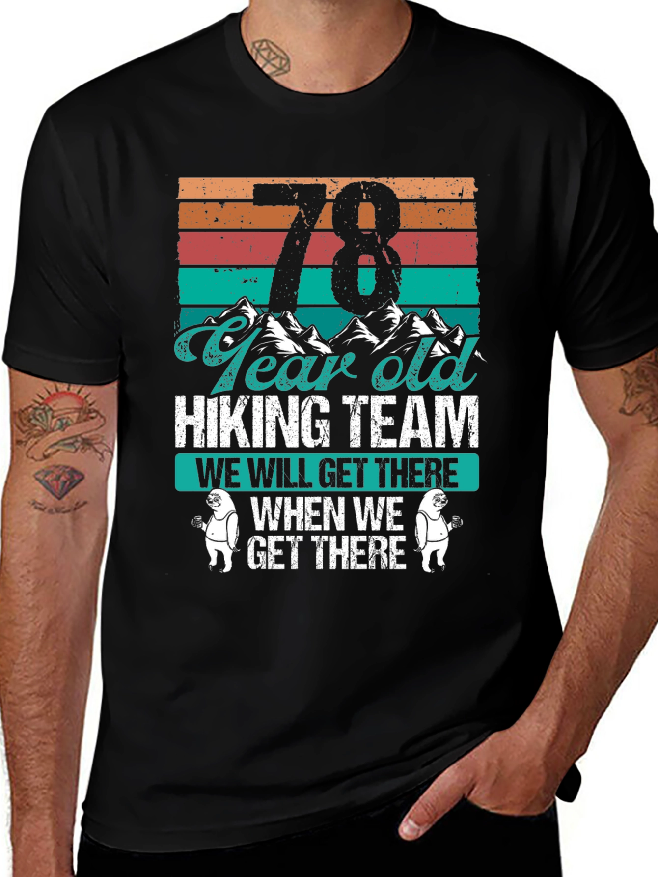 Variant 10 of 78 Year Old Hiking Team T-Shirt