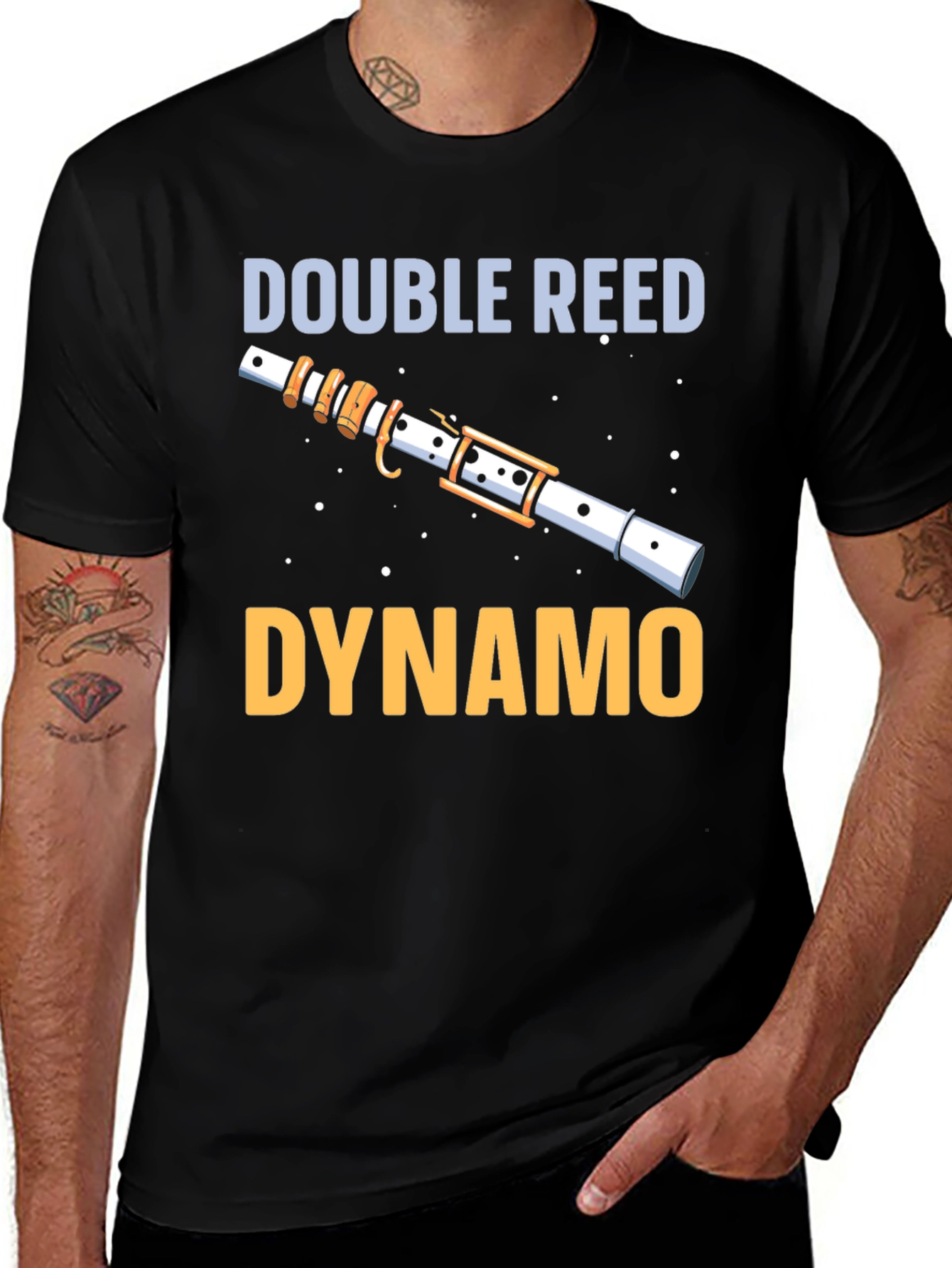 Variant 26 of Double Reed Dynamo T-Shirt - Music Lover Tee