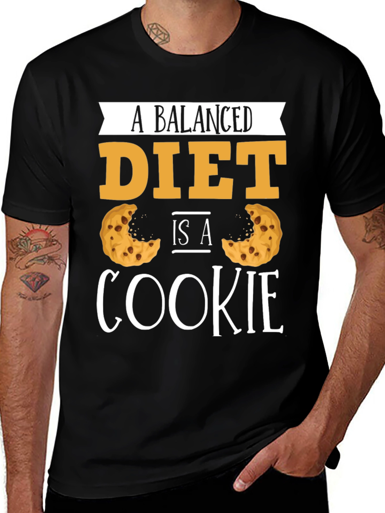 Variant 23 of Balanced Diet Cookie T-Shirt