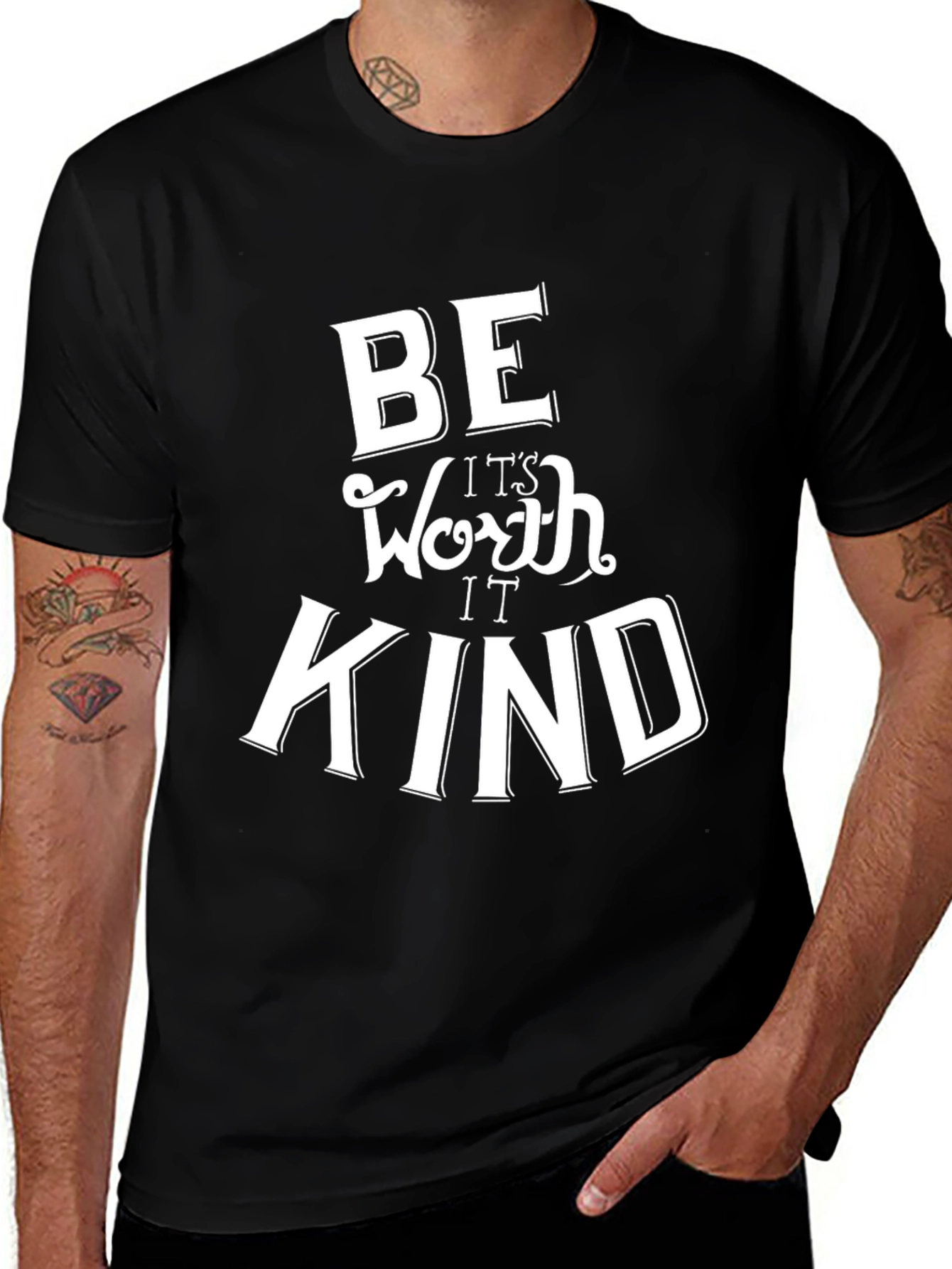 Variant 23 of Be Kind It's Worth It Graphic T-Shirt