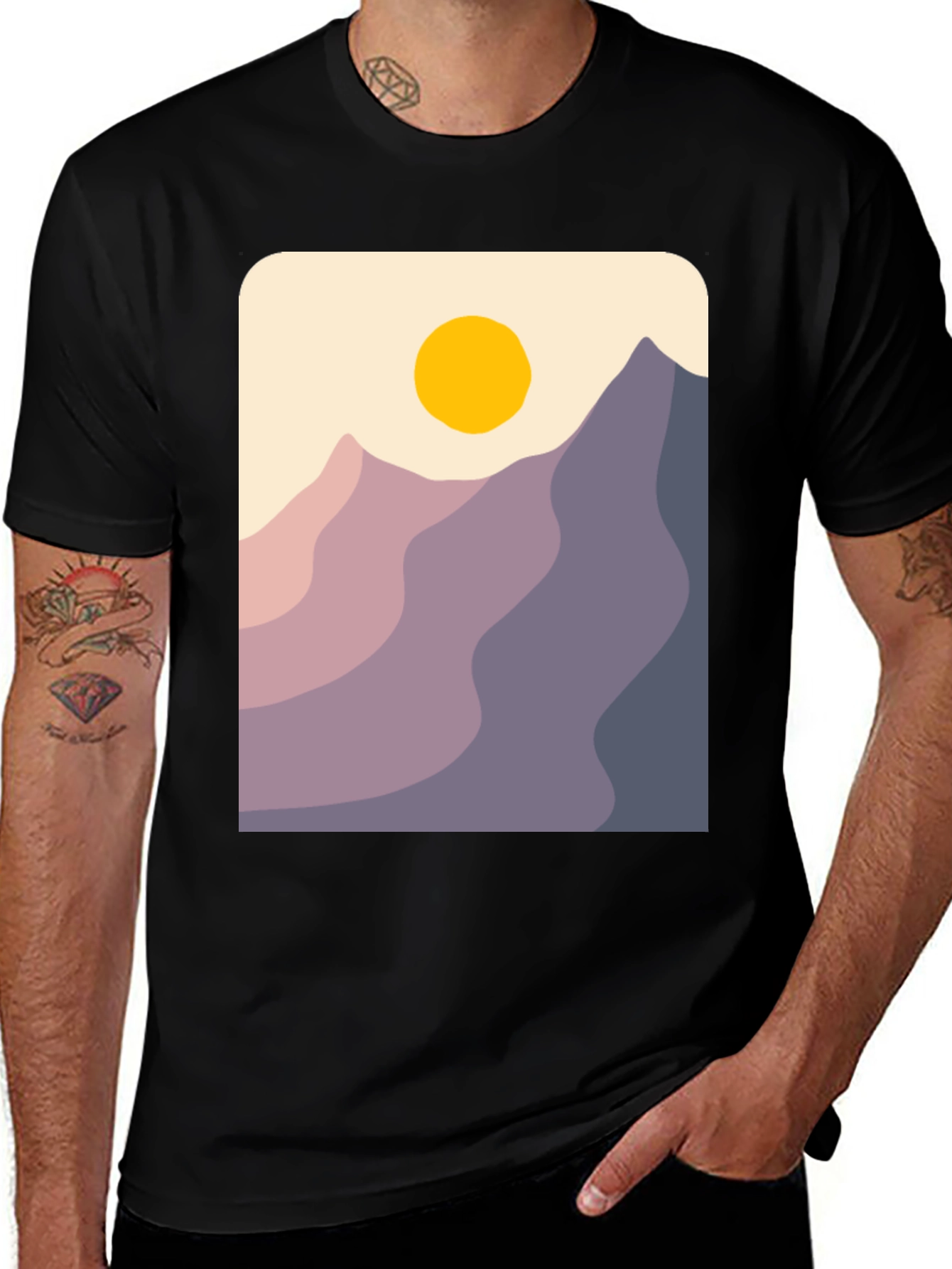 Variant 13 of Mountains & Sun Graphic Tee