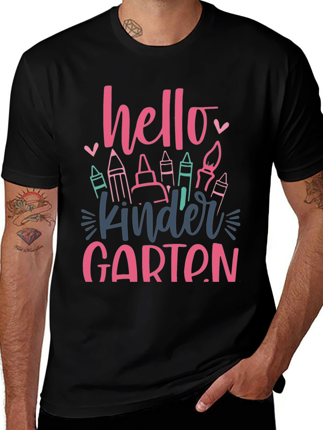 Hello Kindergarten Graphic Tee - Back to School