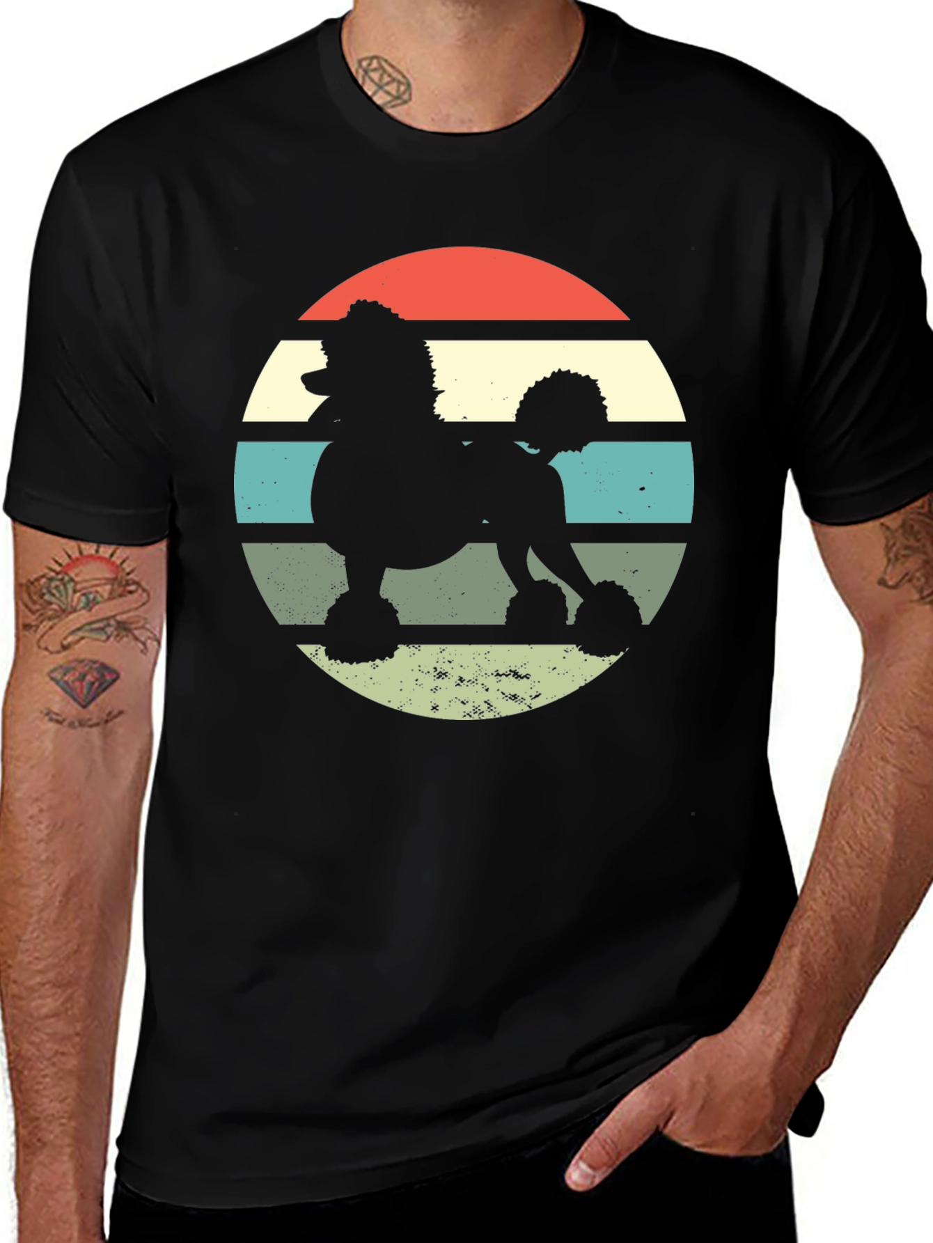 Variant 27 of Retro Poodle T-Shirt - Vintage Dog Lover Tee