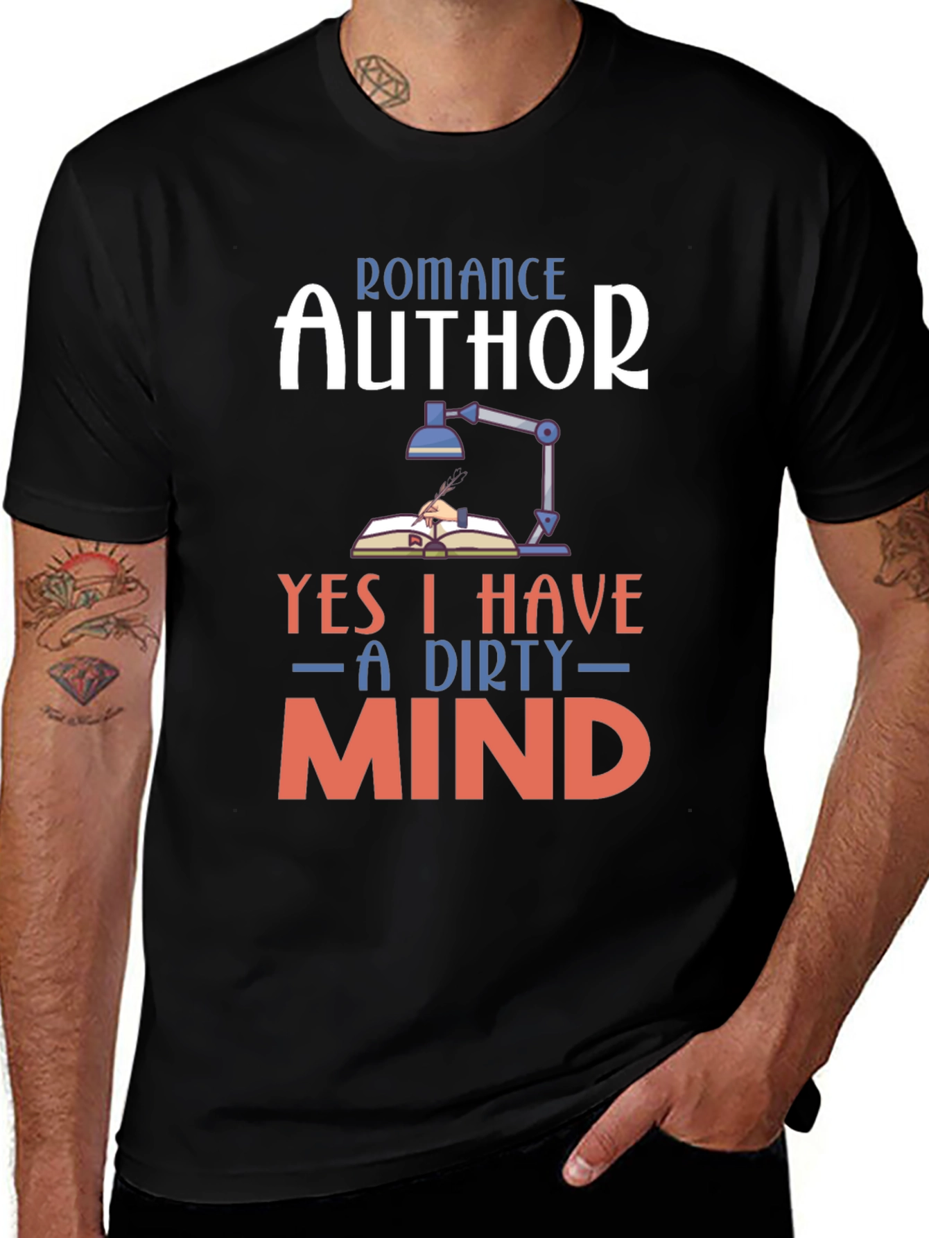 Variant 21 of Romance Author Dirty Mind Graphic T-Shirt