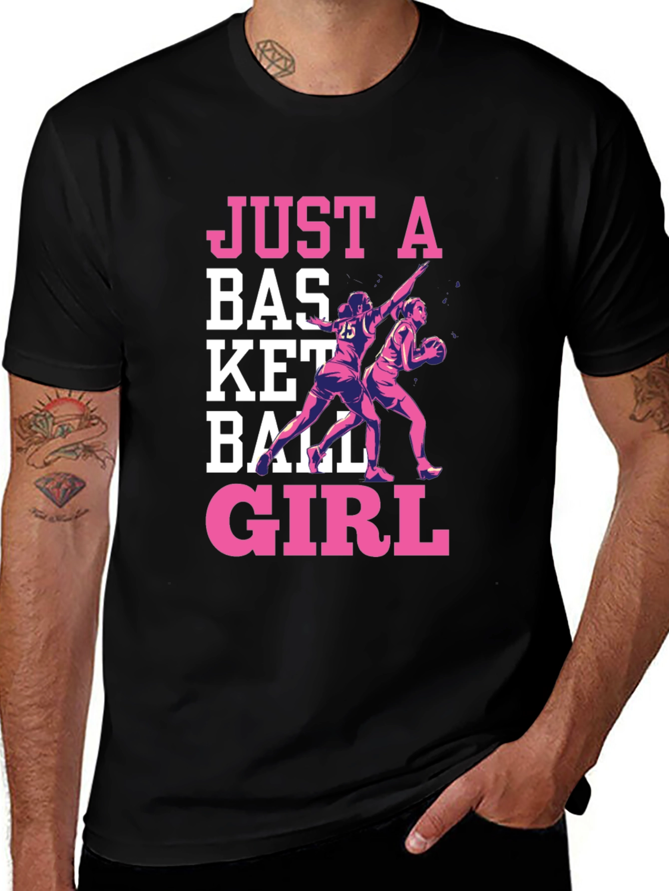 Variant 4 of Basketball Girl T-Shirt