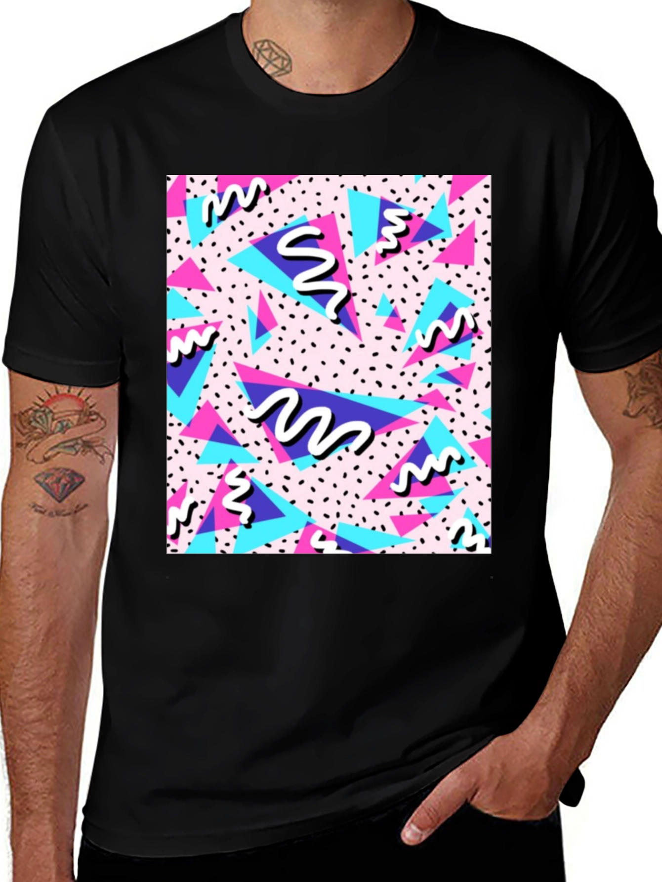 Variant 27 of Vaporwave Pattern T-Shirt - Retro 90's Style