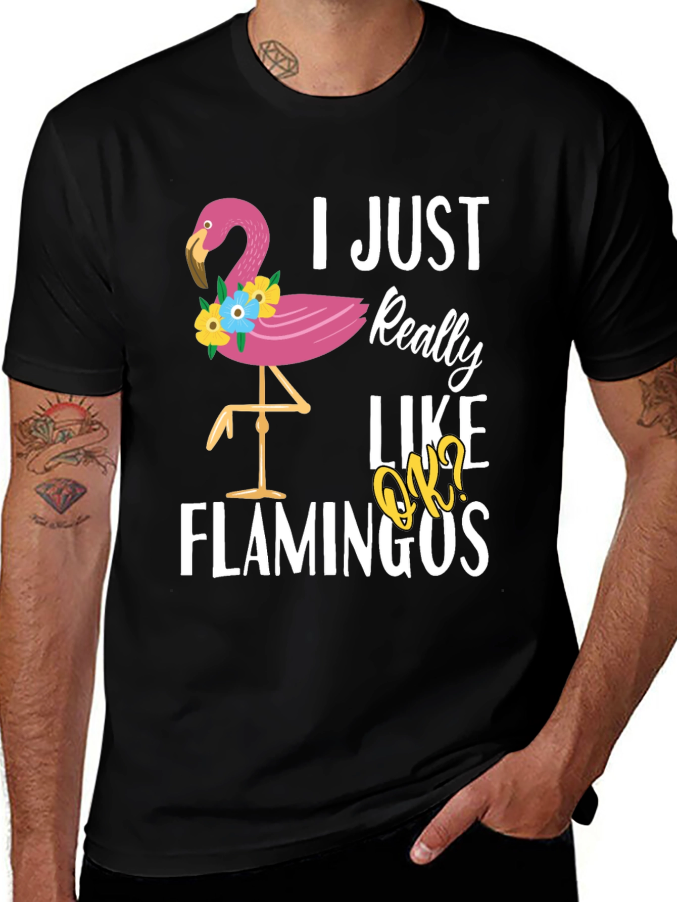 Variant 3 of I Just Really Like Flamingos T-Shirt