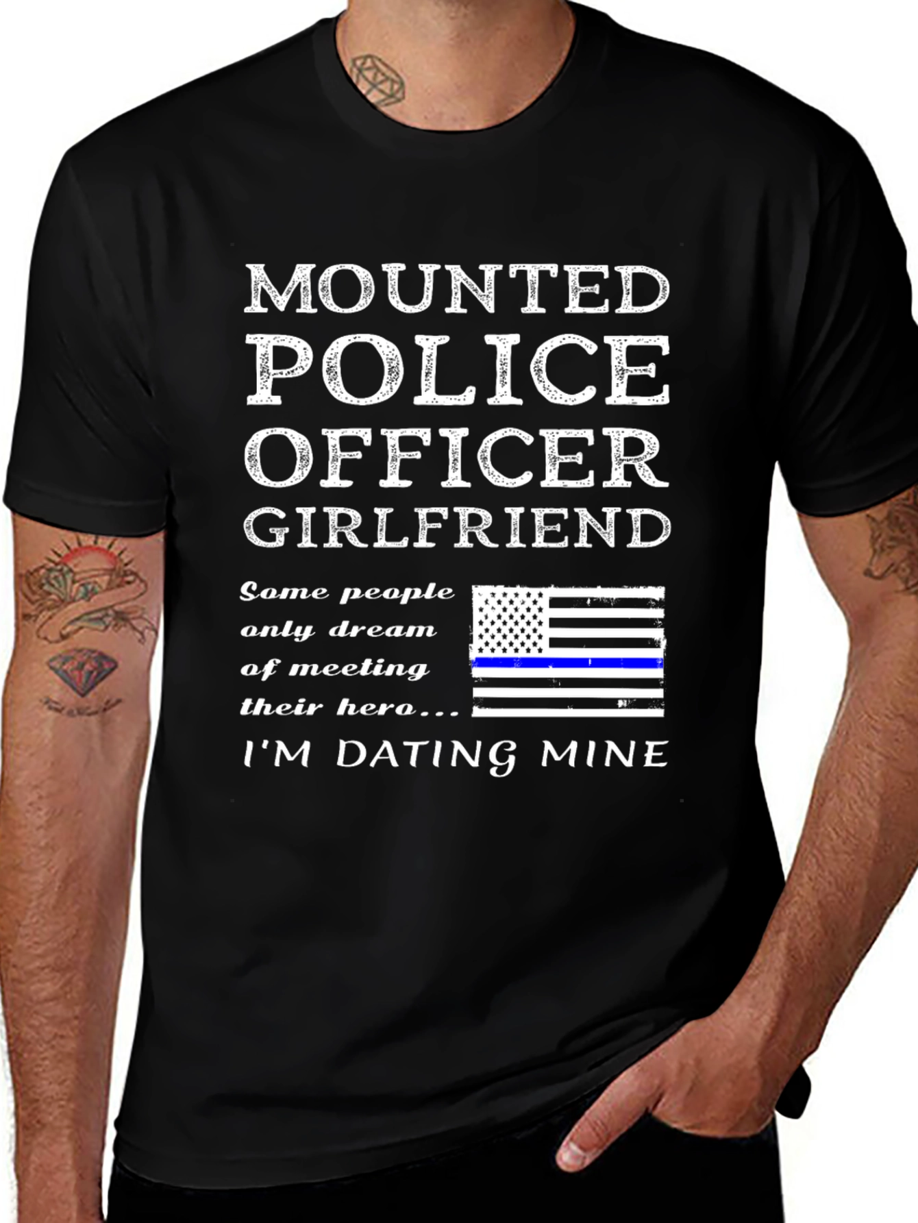 Mounted Police Officer Girlfriend T-Shirt