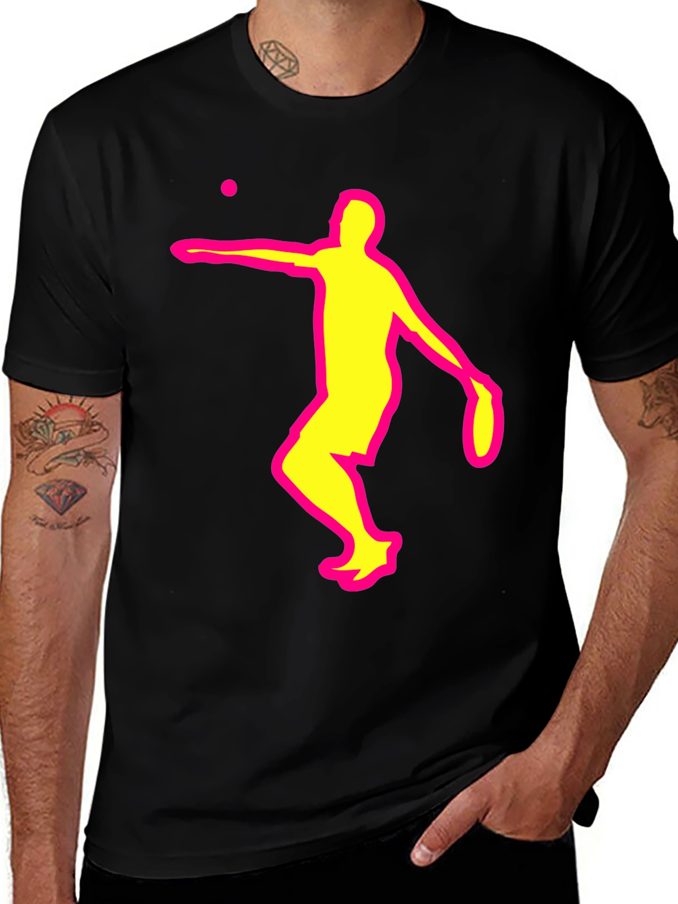 Variant 26 of Tennis Player Graphic Tee