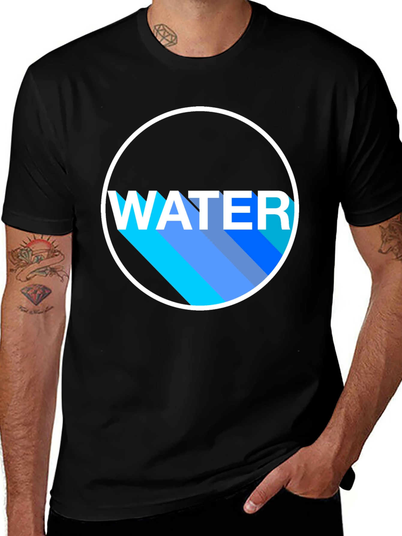 Variant 25 of Water Graphic T-Shirt - Modern Design