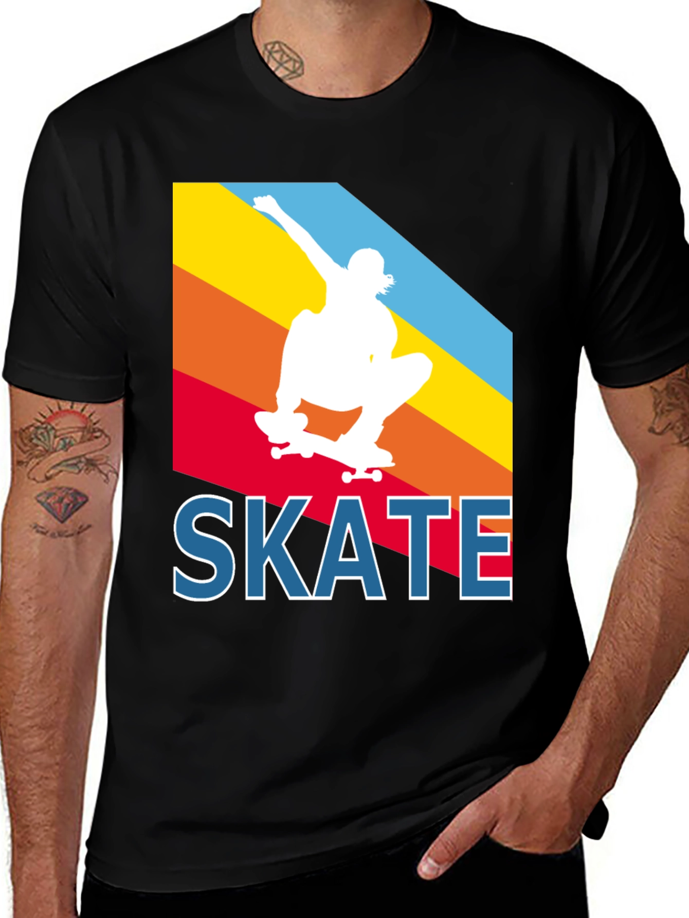 Variant 29 of Retro Skateboarder T-Shirt - Cool Graphic Tee