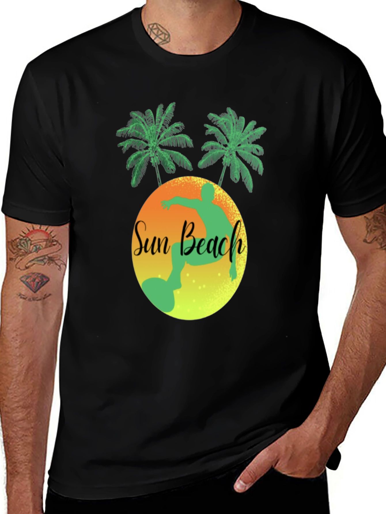 Variant 15 of Sun Beach Graphic T-Shirt - Tropical Summer Vacation Tee