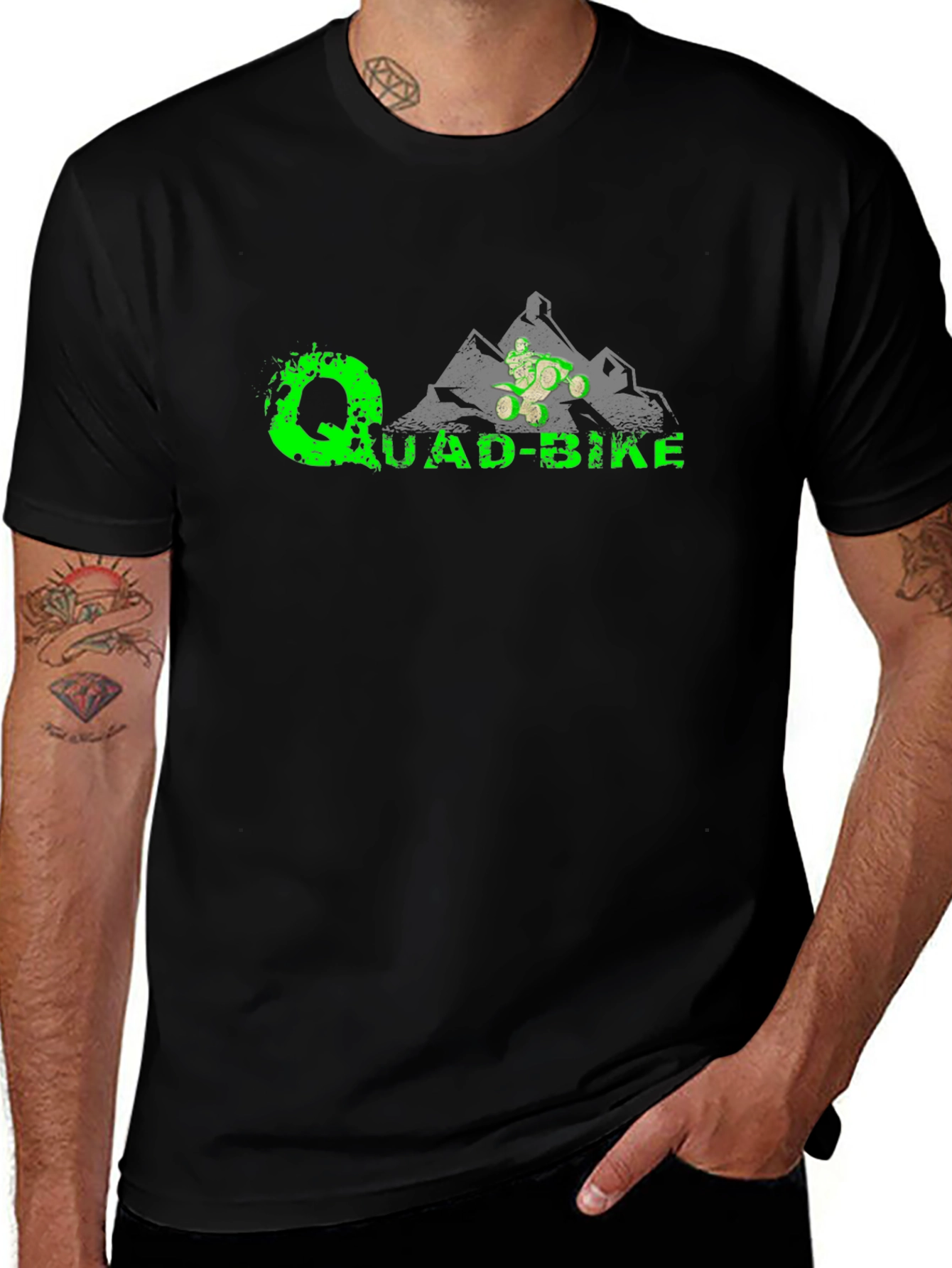 Quad-Bike Mountain Graphic T-Shirt