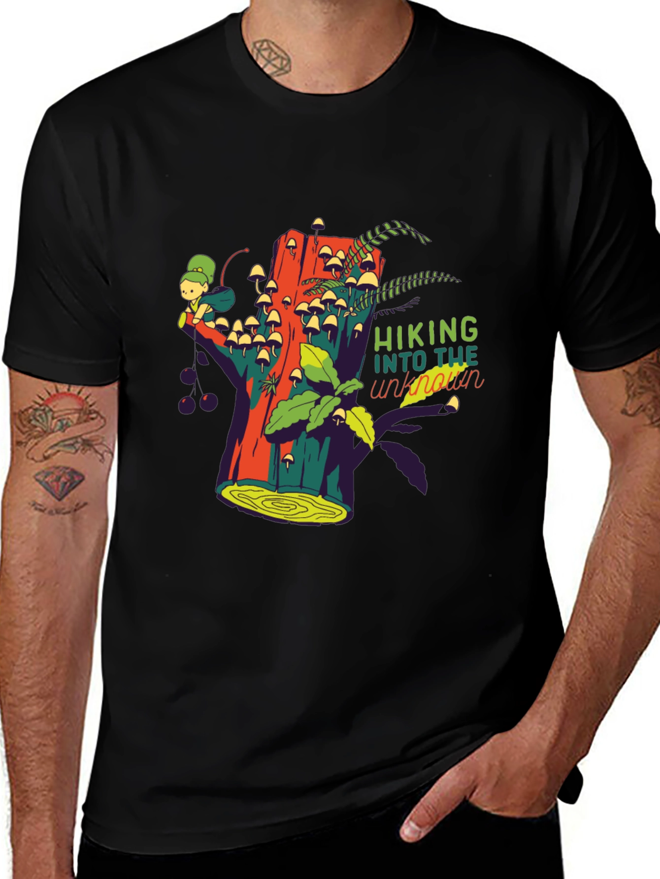 Variant 25 of Hiking Into The Unknown Graphic Tee