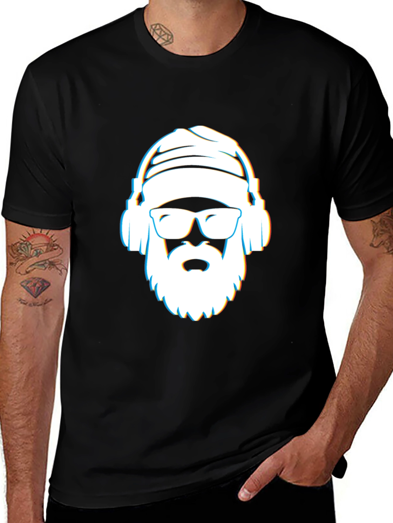 Variant 11 of Cool Dude Graphic T-Shirt - Black Cotton Blend