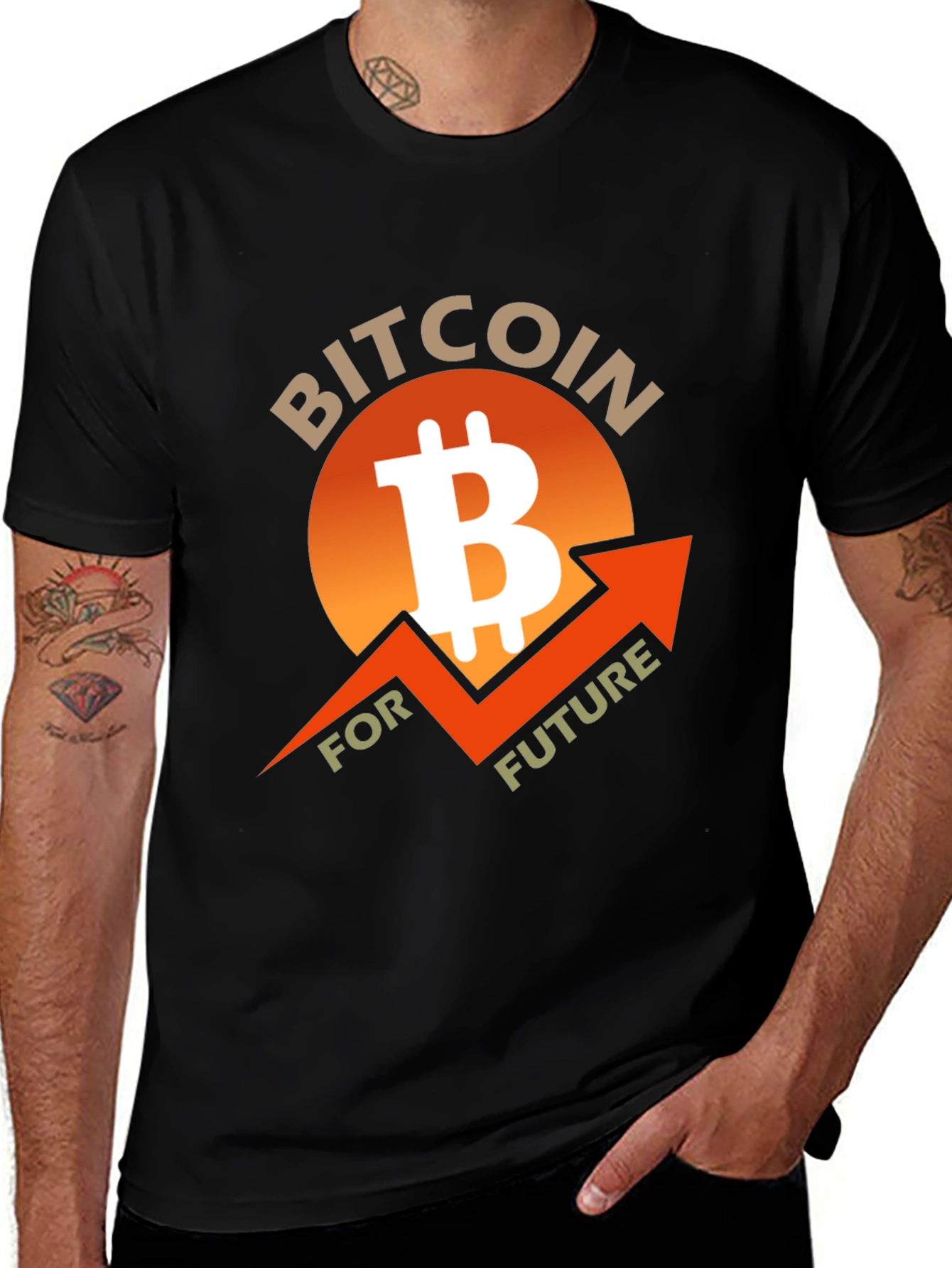 Bitcoin Future Black T-Shirt Crypto Currency Tee