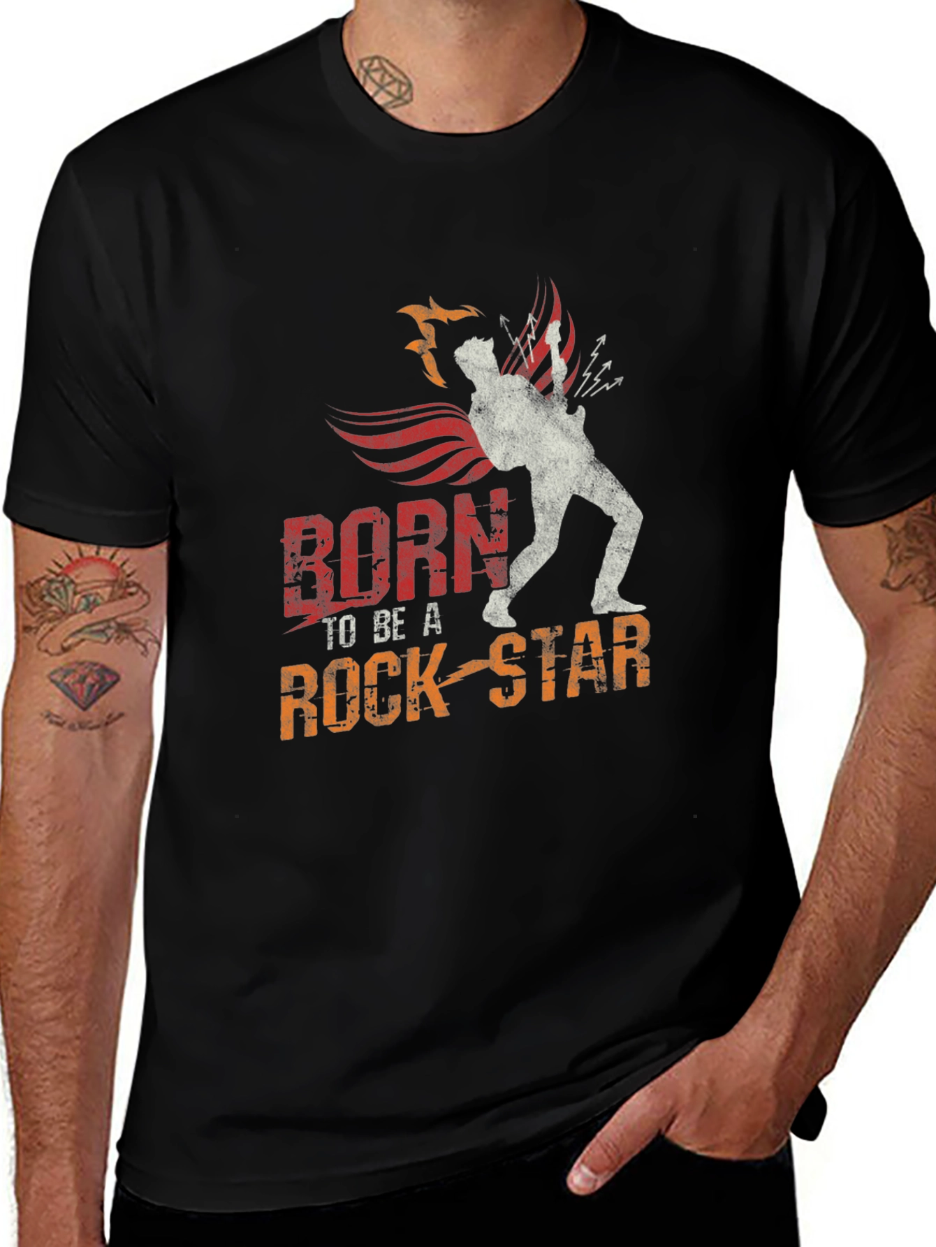 Variant 29 of Born To Be A Rock Star Graphic T-Shirt