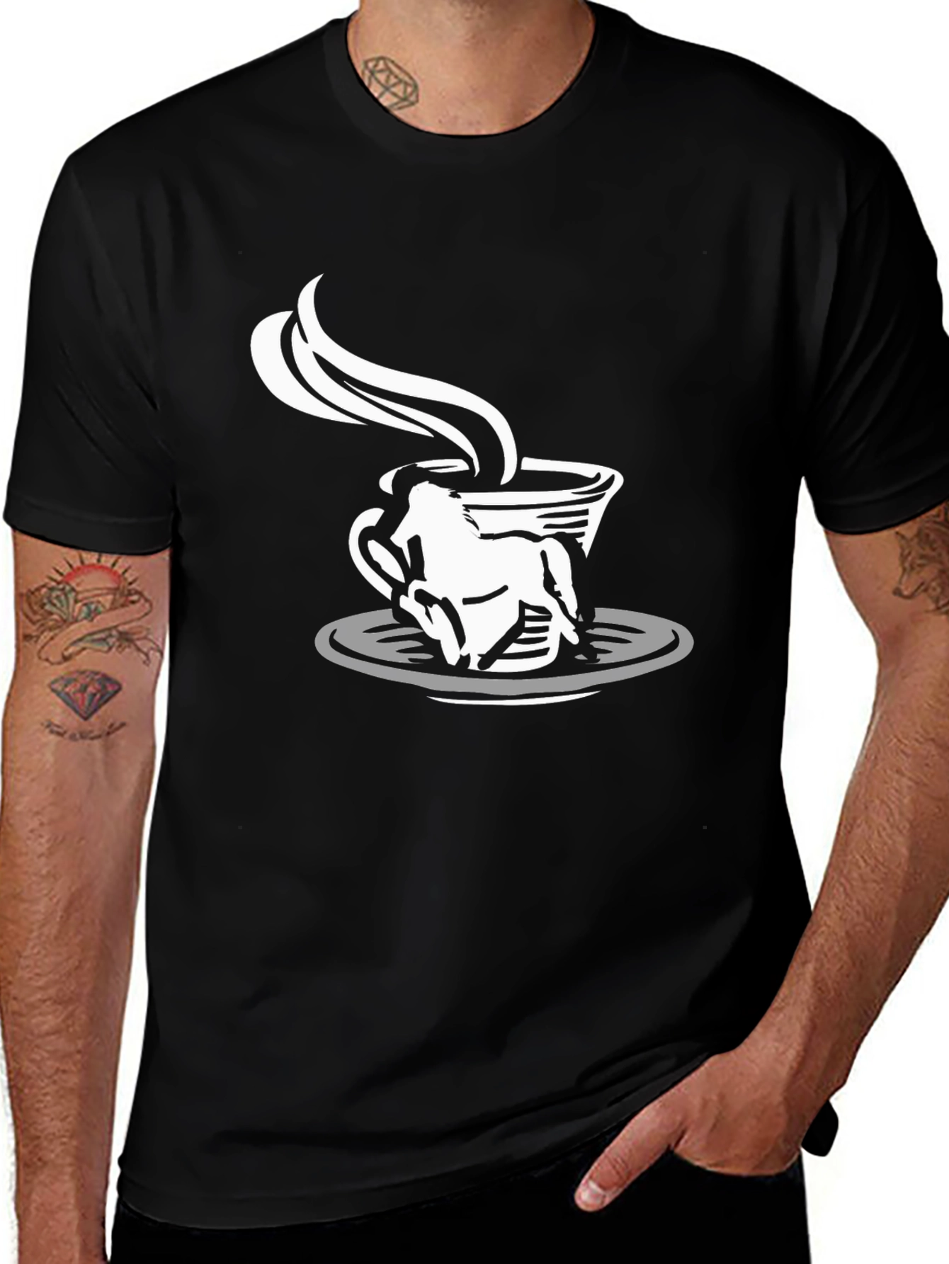 Variant 22 of Black Coffee Cup Graphic Tee