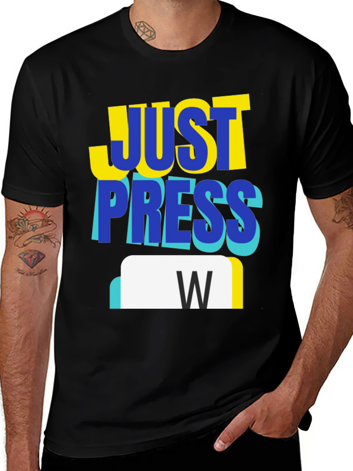Variant 13 of Just Press W Gaming T-Shirt