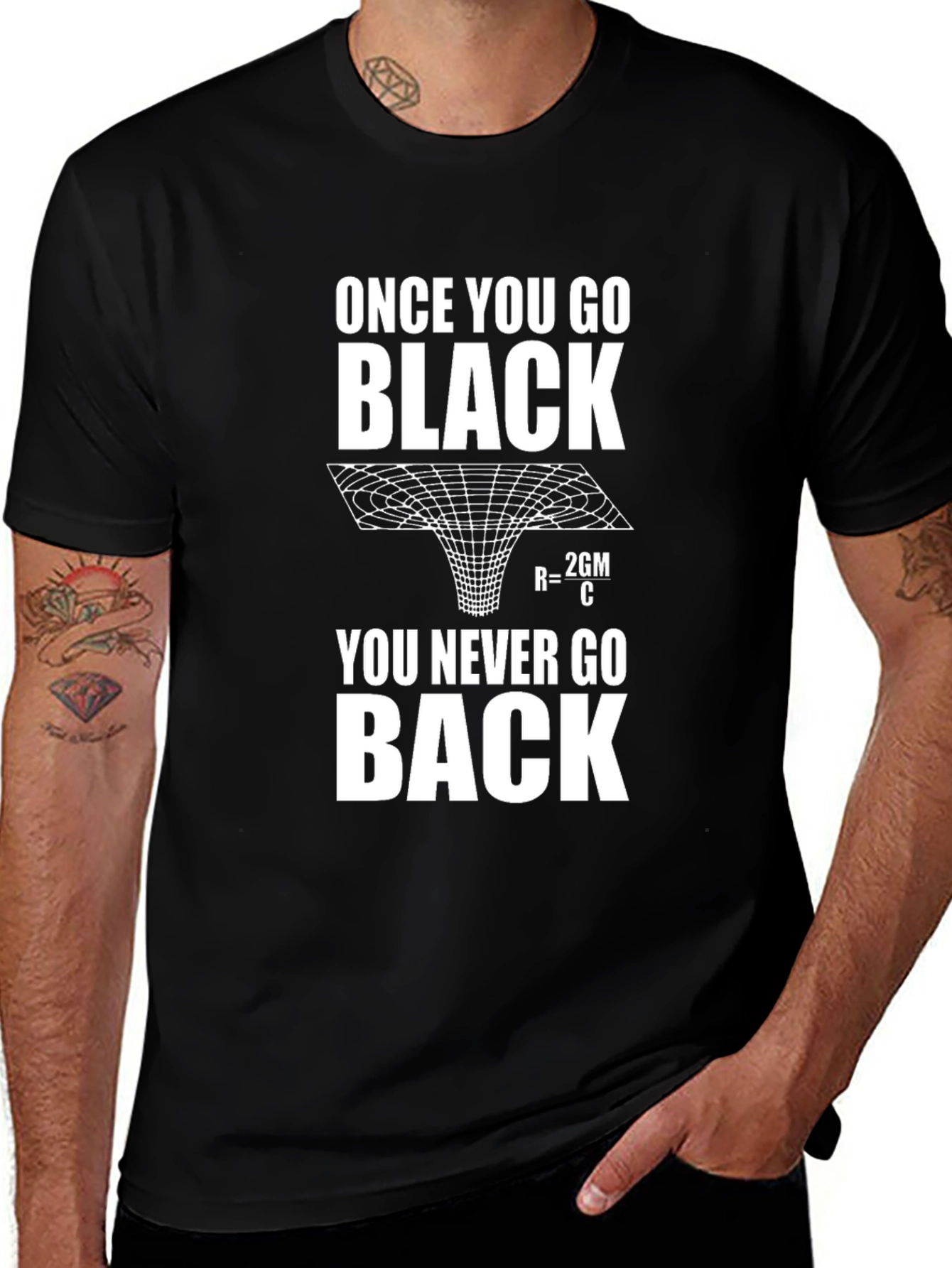 Variant 22 of Once You Go Black Hole T-Shirt