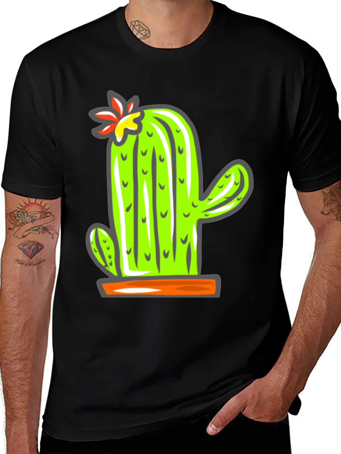 Variant 15 of Cactus Graphic T-Shirt - Stylish & Unique Design