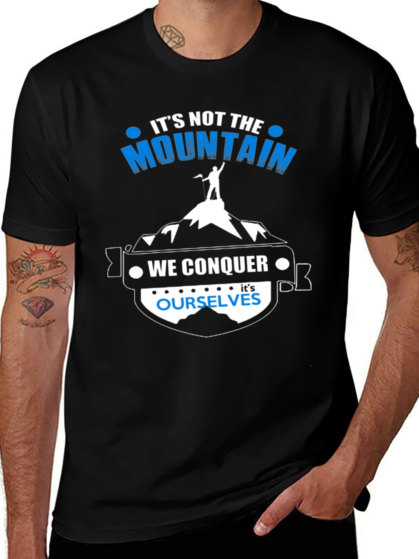 Variant 28 of Motivational Mountain Conquer T-Shirt