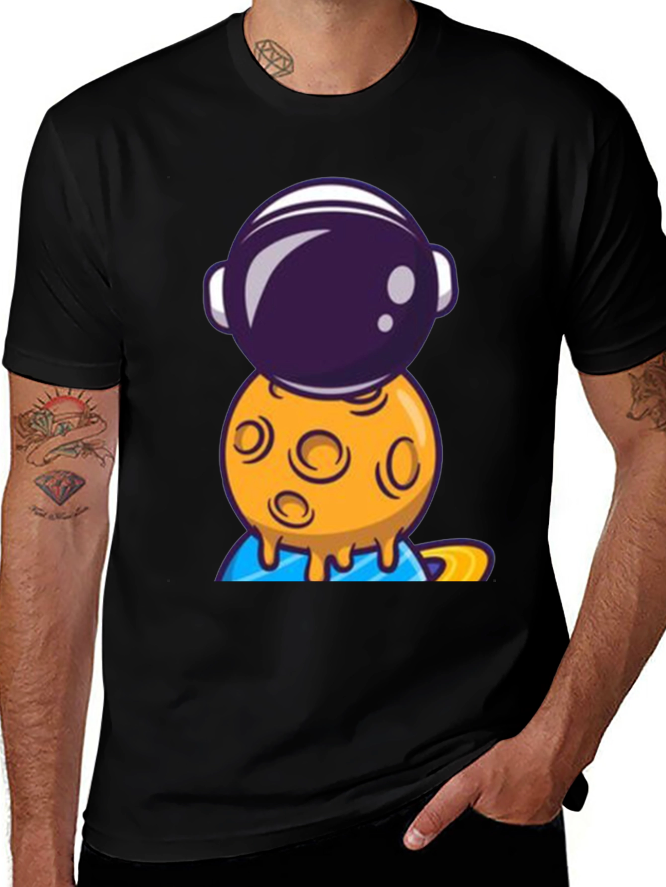 Variant 25 of Astronaut Moon Graphic T-Shirt