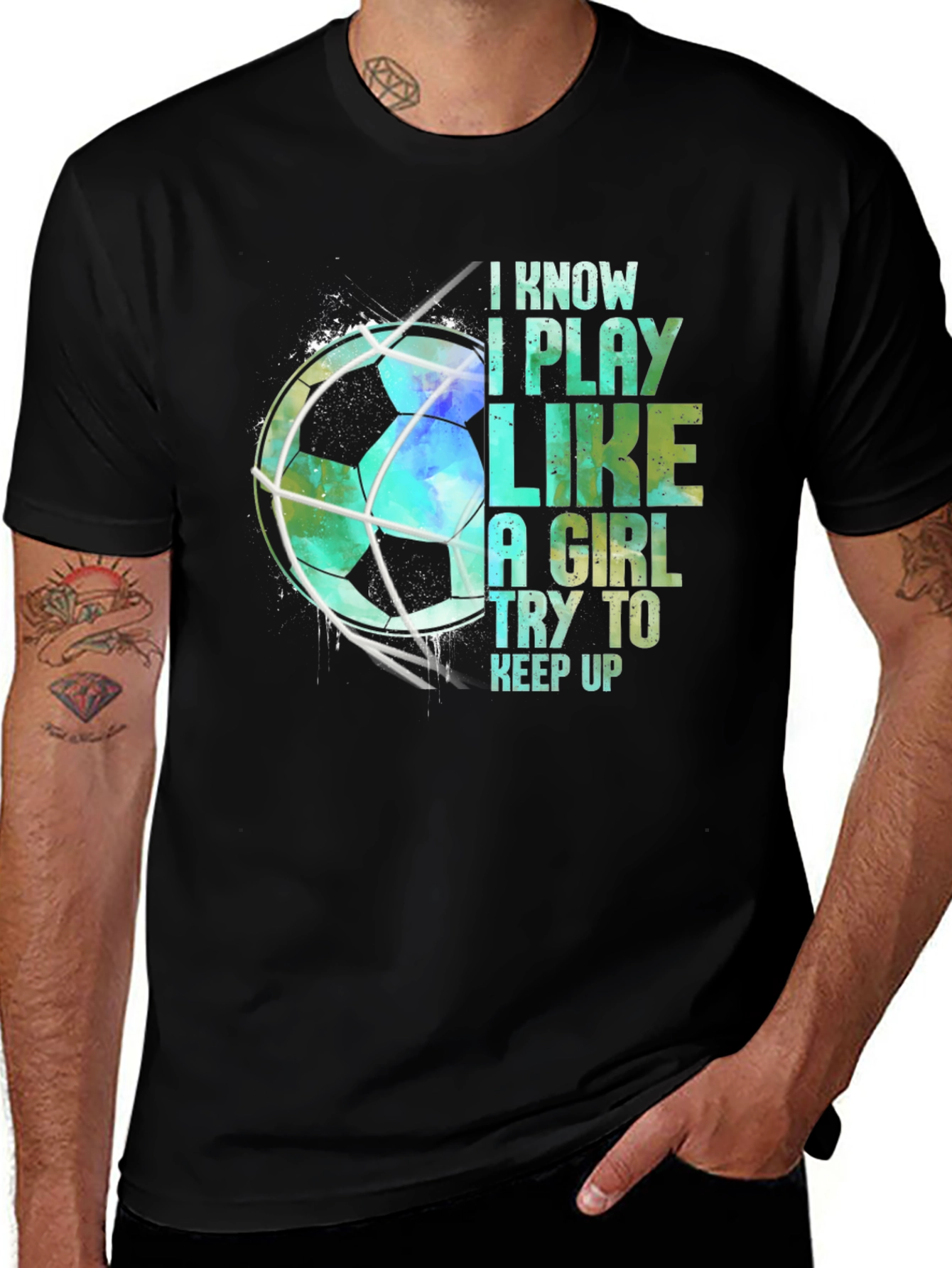 Variant 6 of I Play Like a Girl Soccer T-Shirt