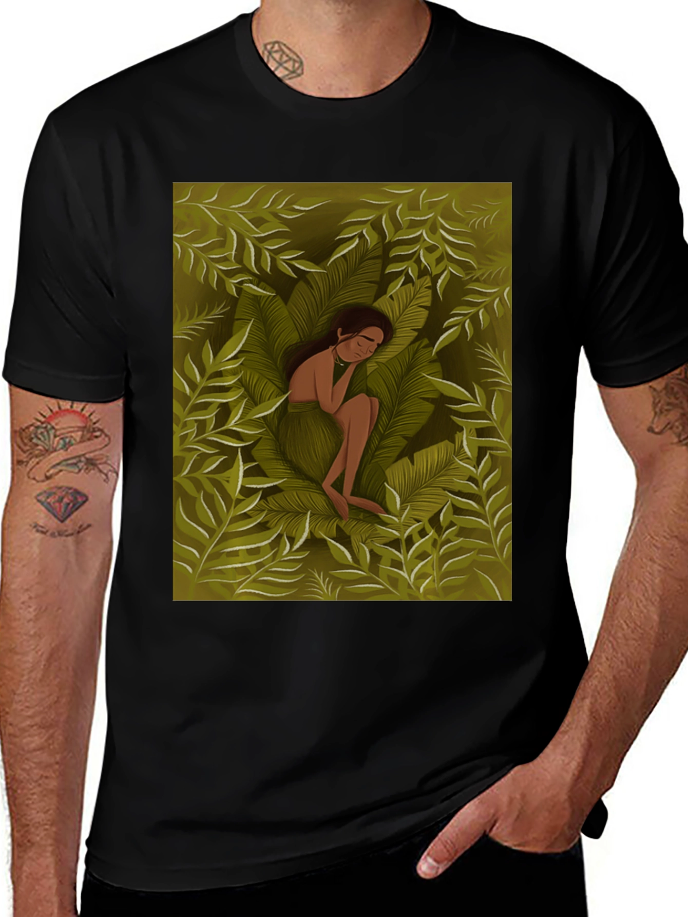 Variant 6 of Jungle Dream T-Shirt - Nature Inspired Graphic Tee