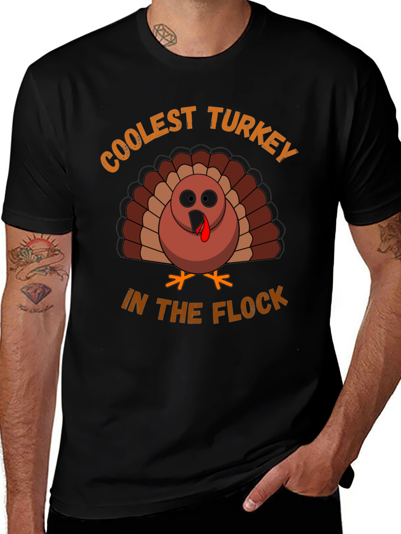 Coolest Turkey in the Flock Thanksgiving T-Shirt