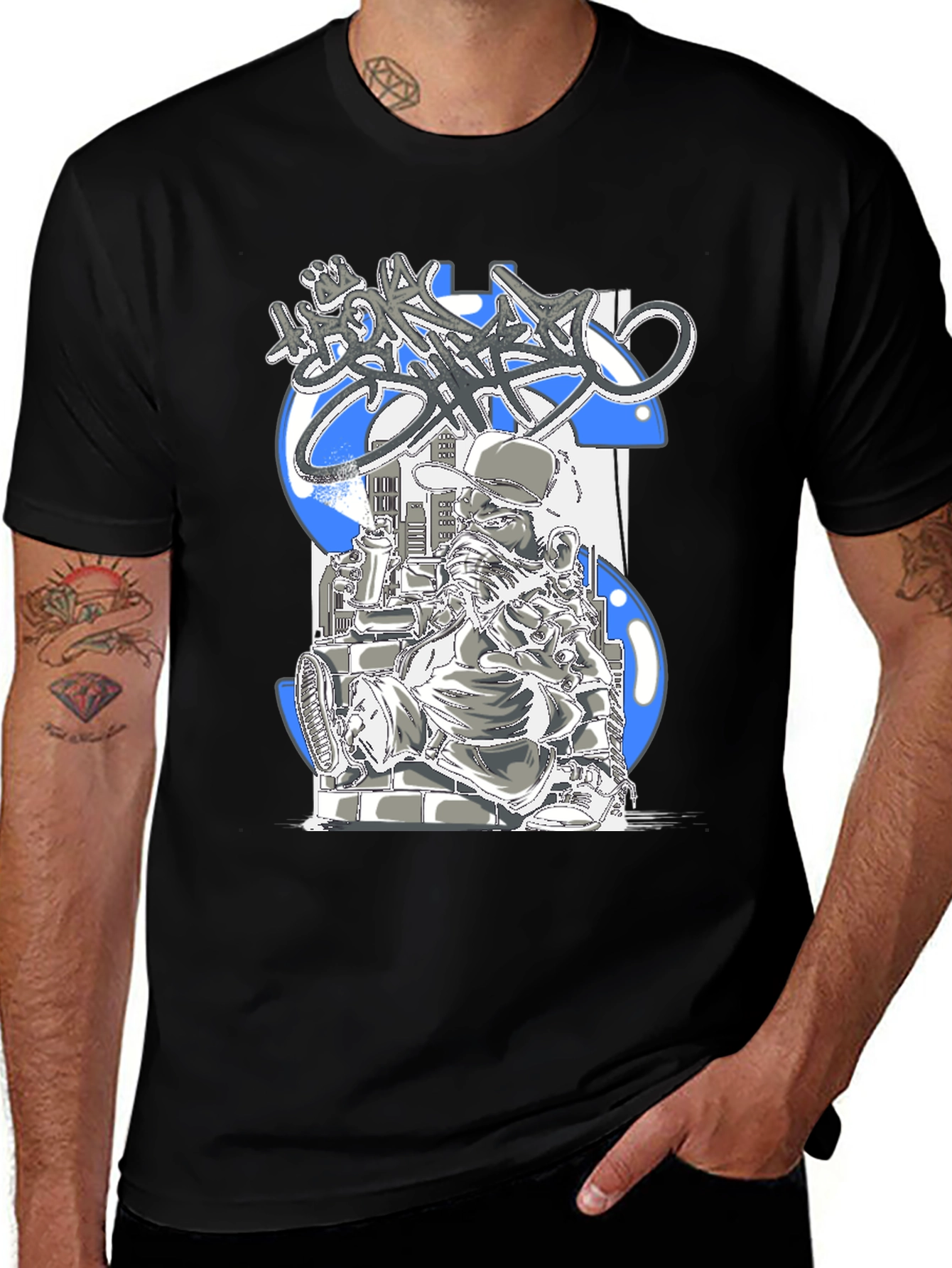 Variant 30 of Urban Graffiti Artist Graphic T-Shirt