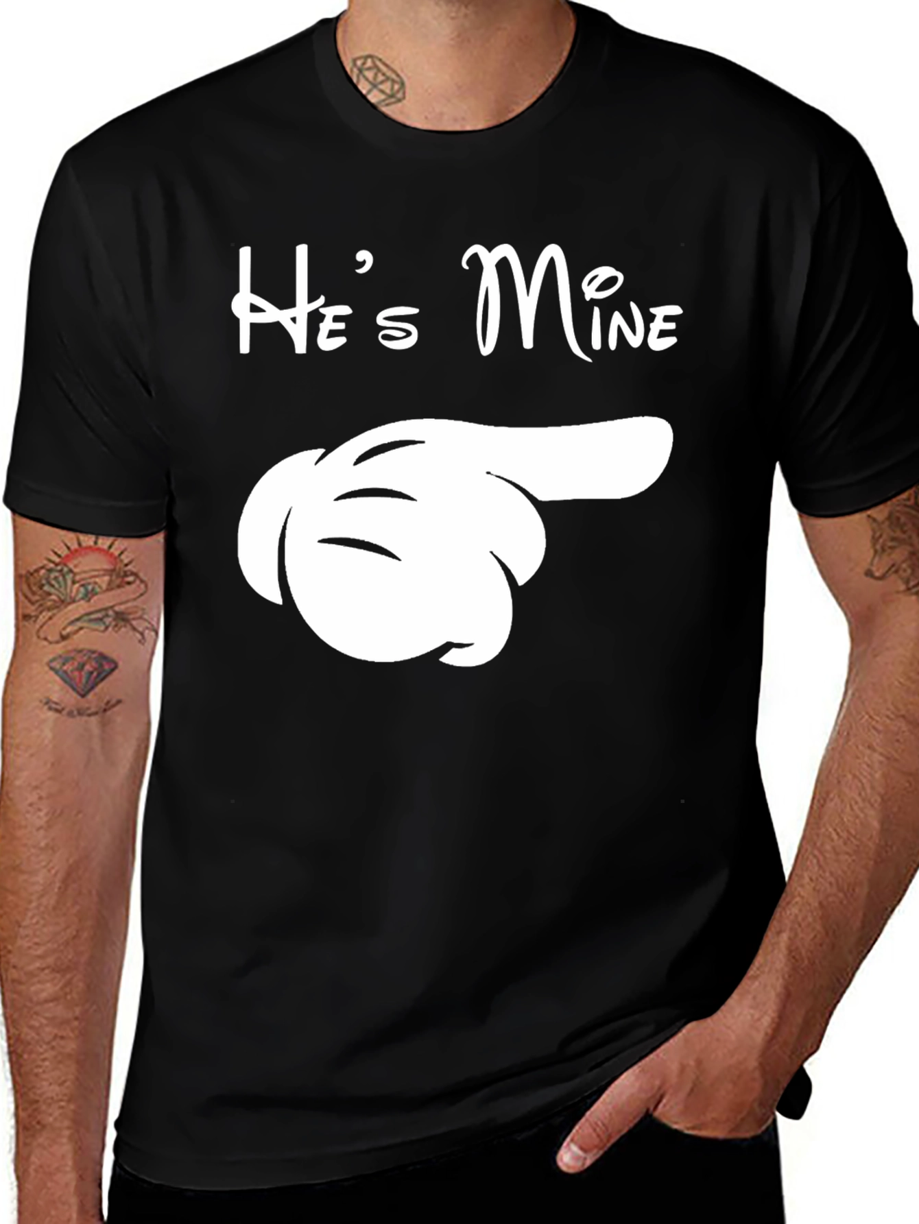 Variant 8 of He's Mine Matching Couple T-Shirt