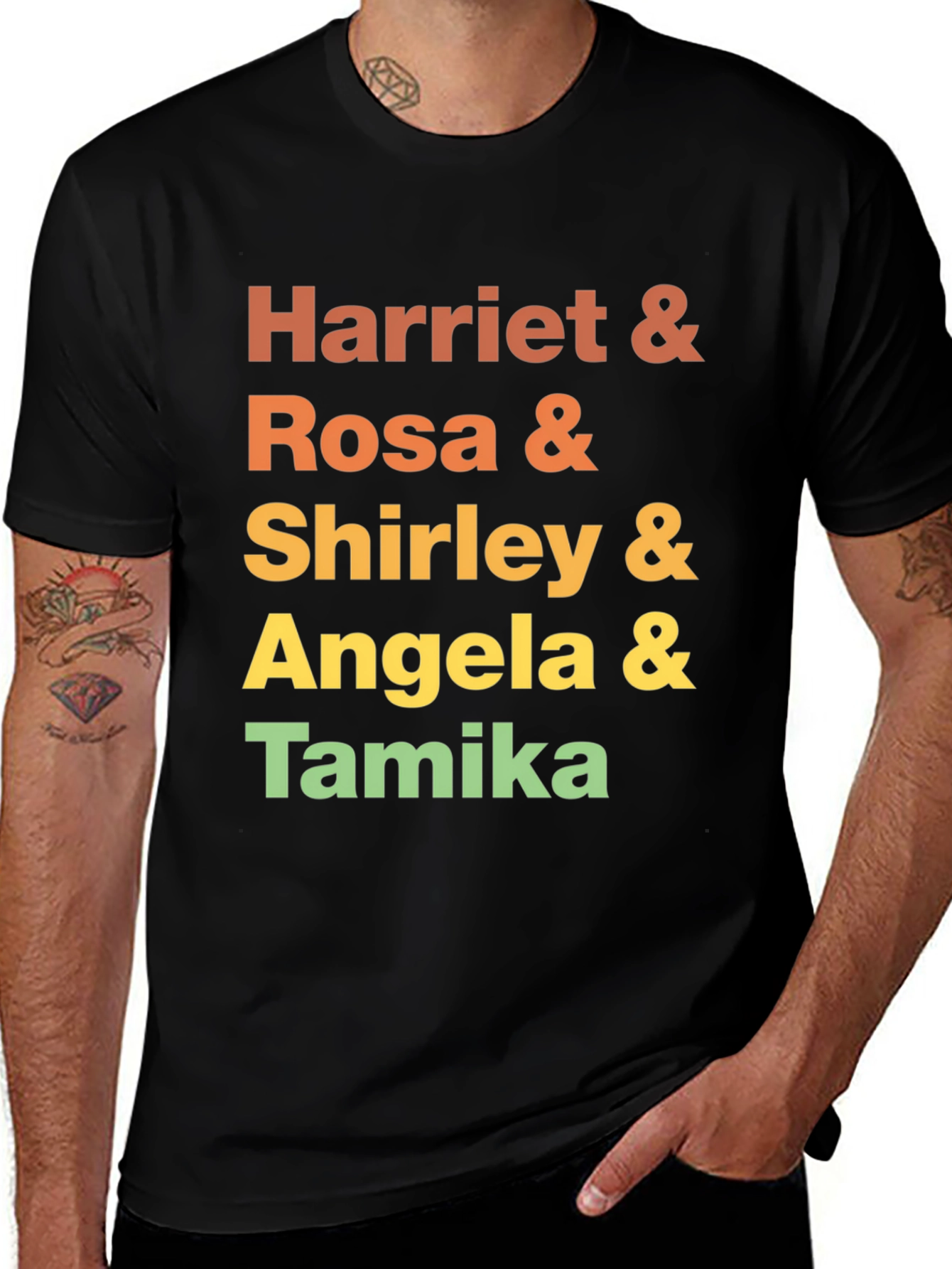 Variant 22 of Harriet, Rosa, Shirley, Angela, Tamika T-Shirt