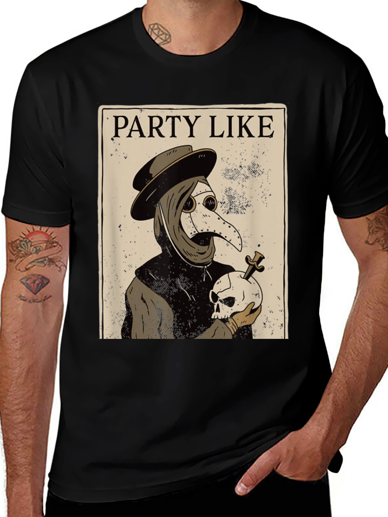 Variant 11 of Party Like Plague Doctor T-Shirt