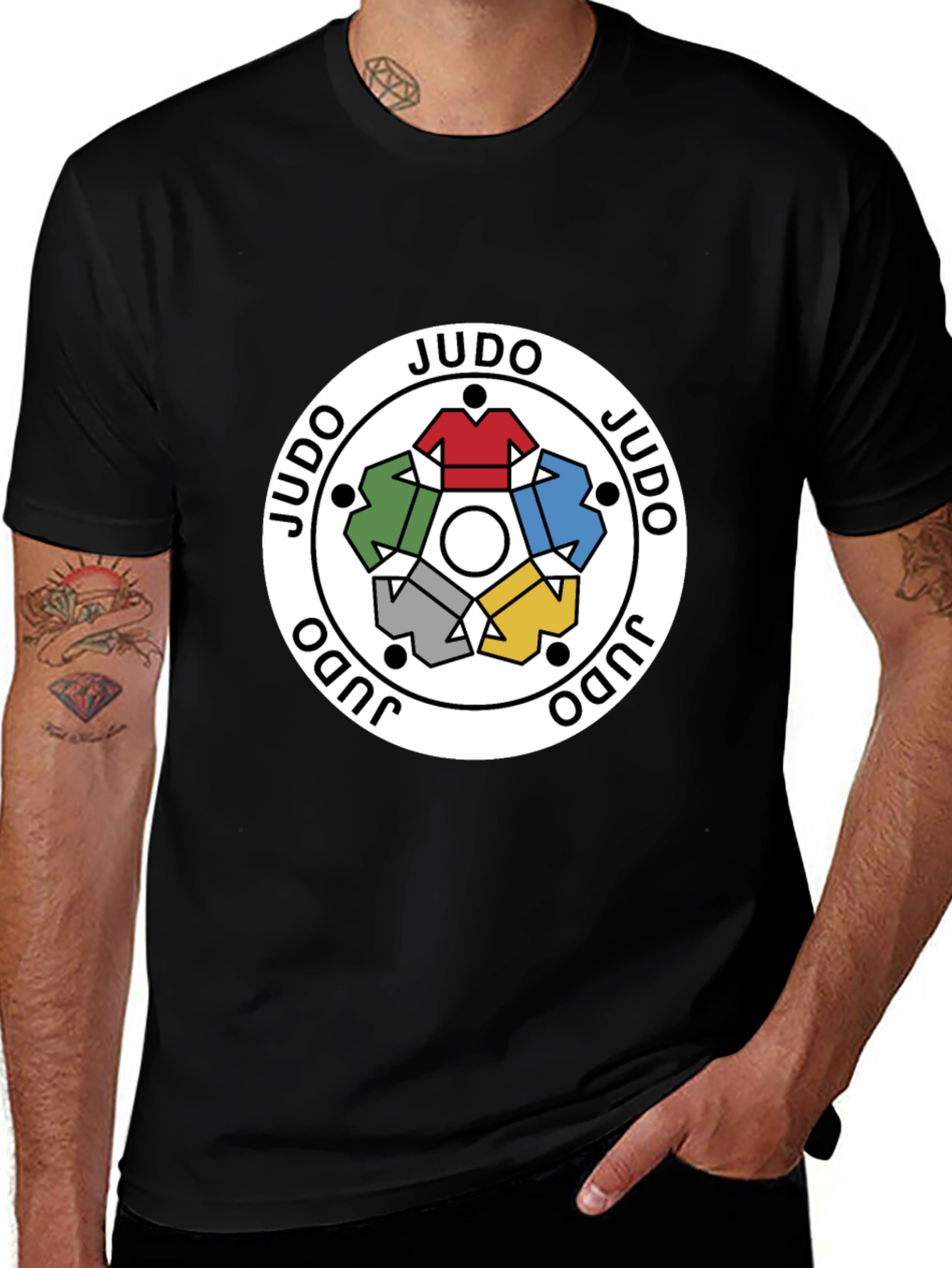 Judo Martial Arts T-Shirt - Black