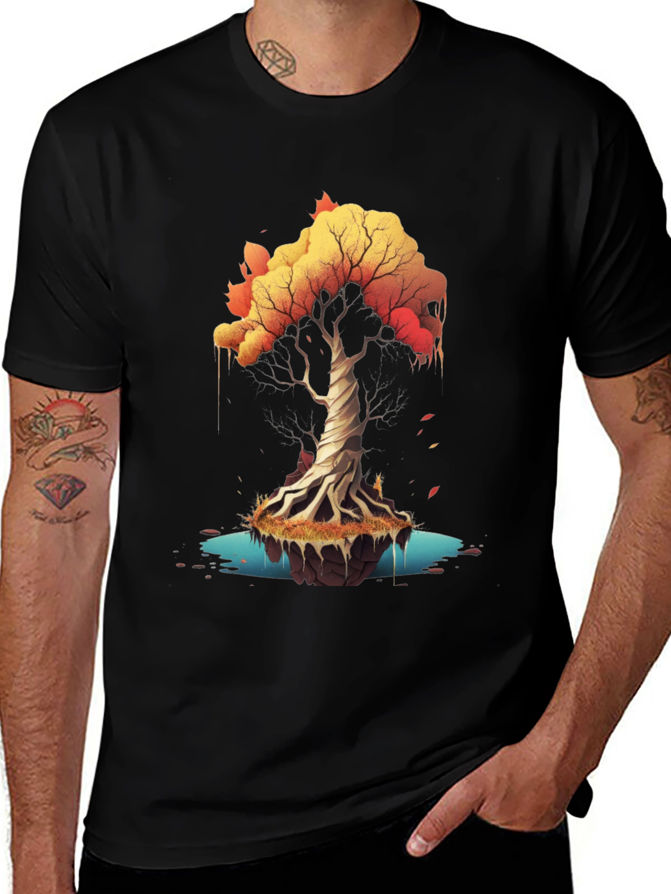 Variant 13 of Autumn Tree Graphic Tee - Nature Inspired Style