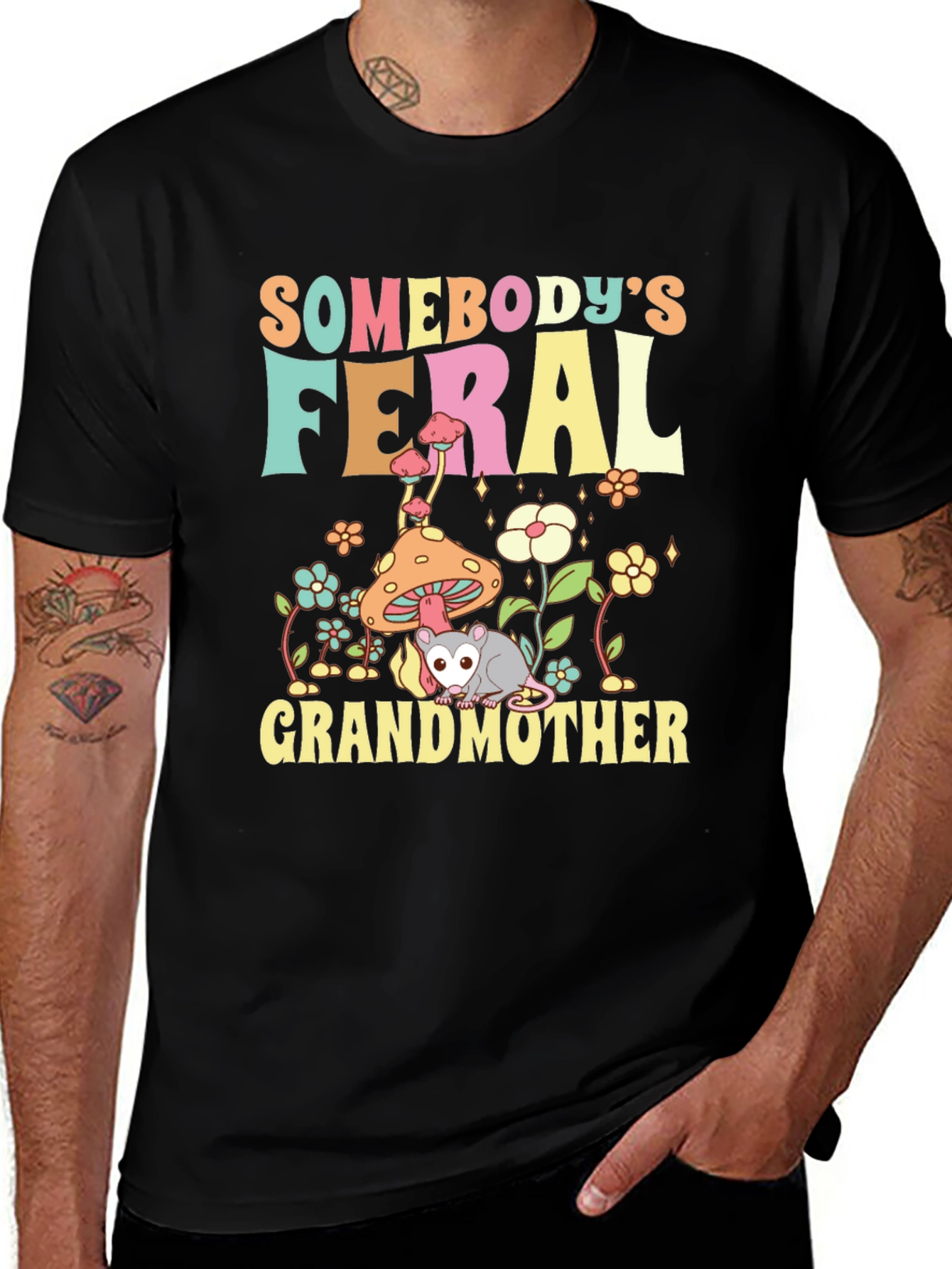 Variant 26 of Feral Grandmother Graphic Tee