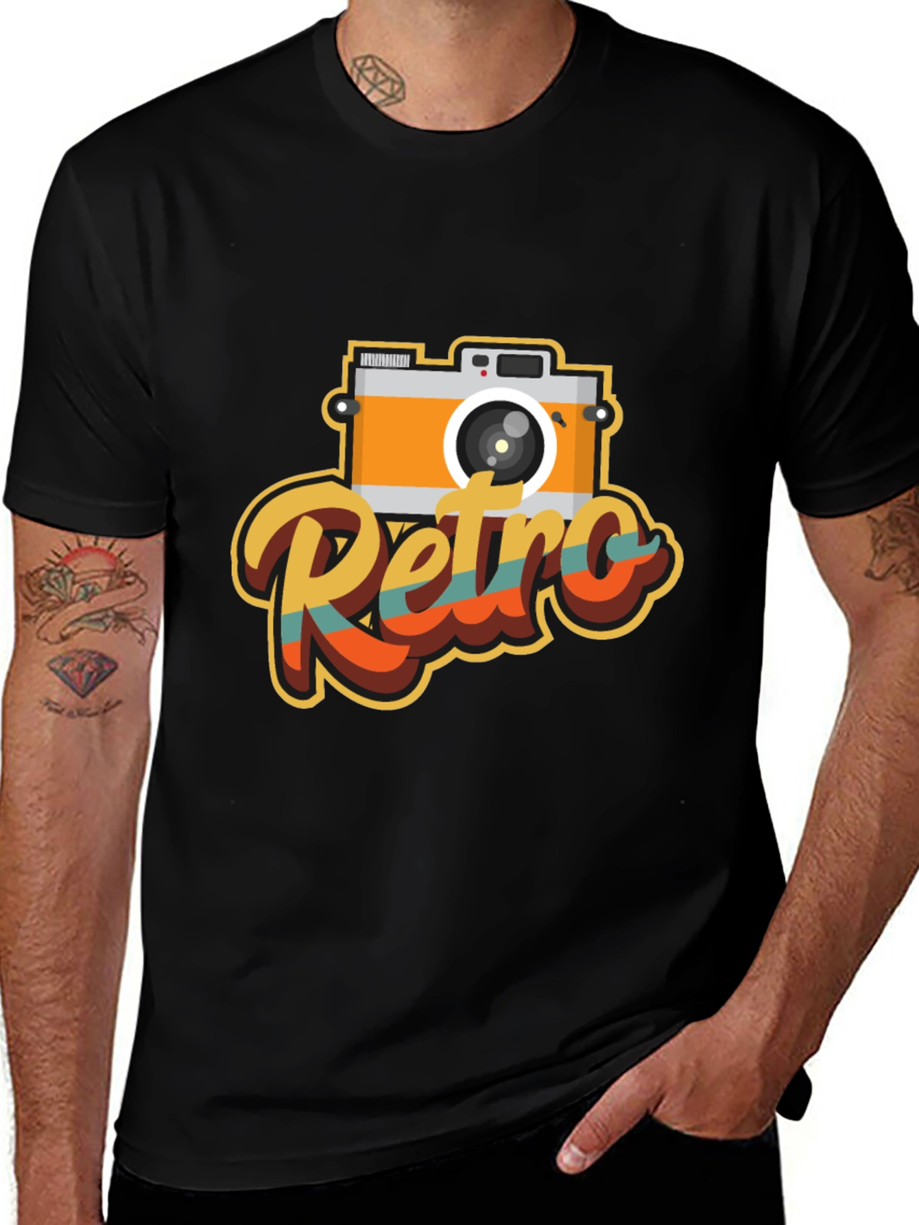 Retro Camera Graphic T-Shirt