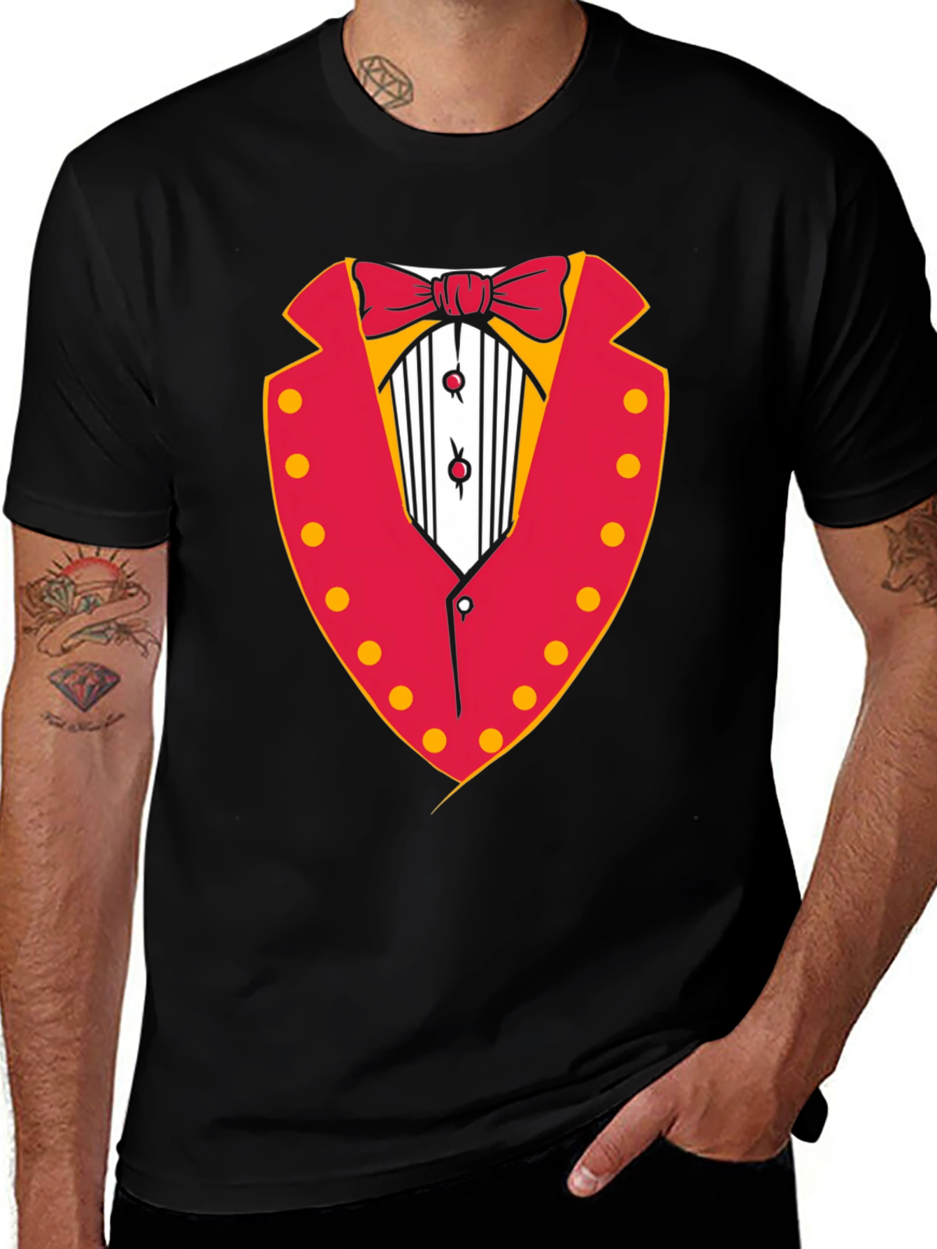 Variant 2 of Tuxedo T-Shirt - Fun Party Costume Tee