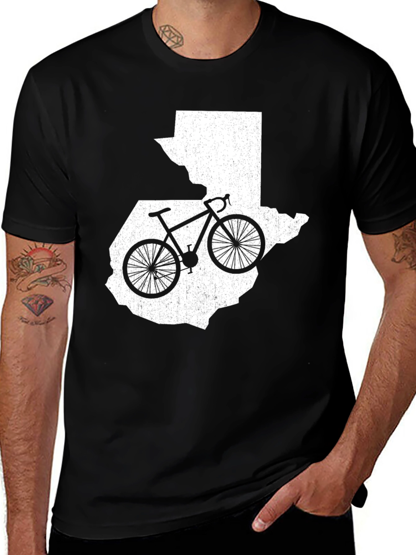 Variant 12 of Guatemala Cycling T-Shirt - Black
